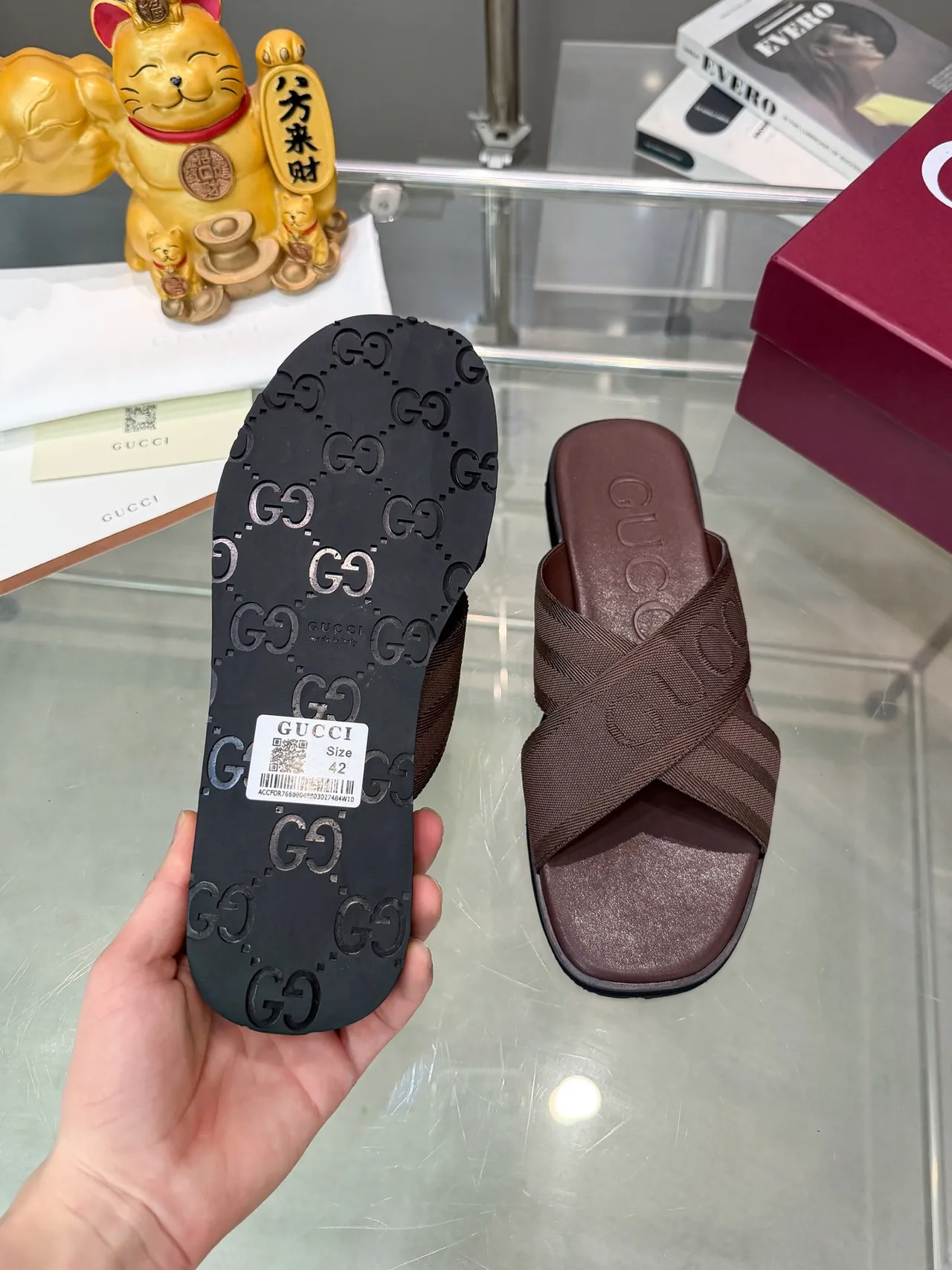 Gucci Logo Strap Slide Casual Sandals