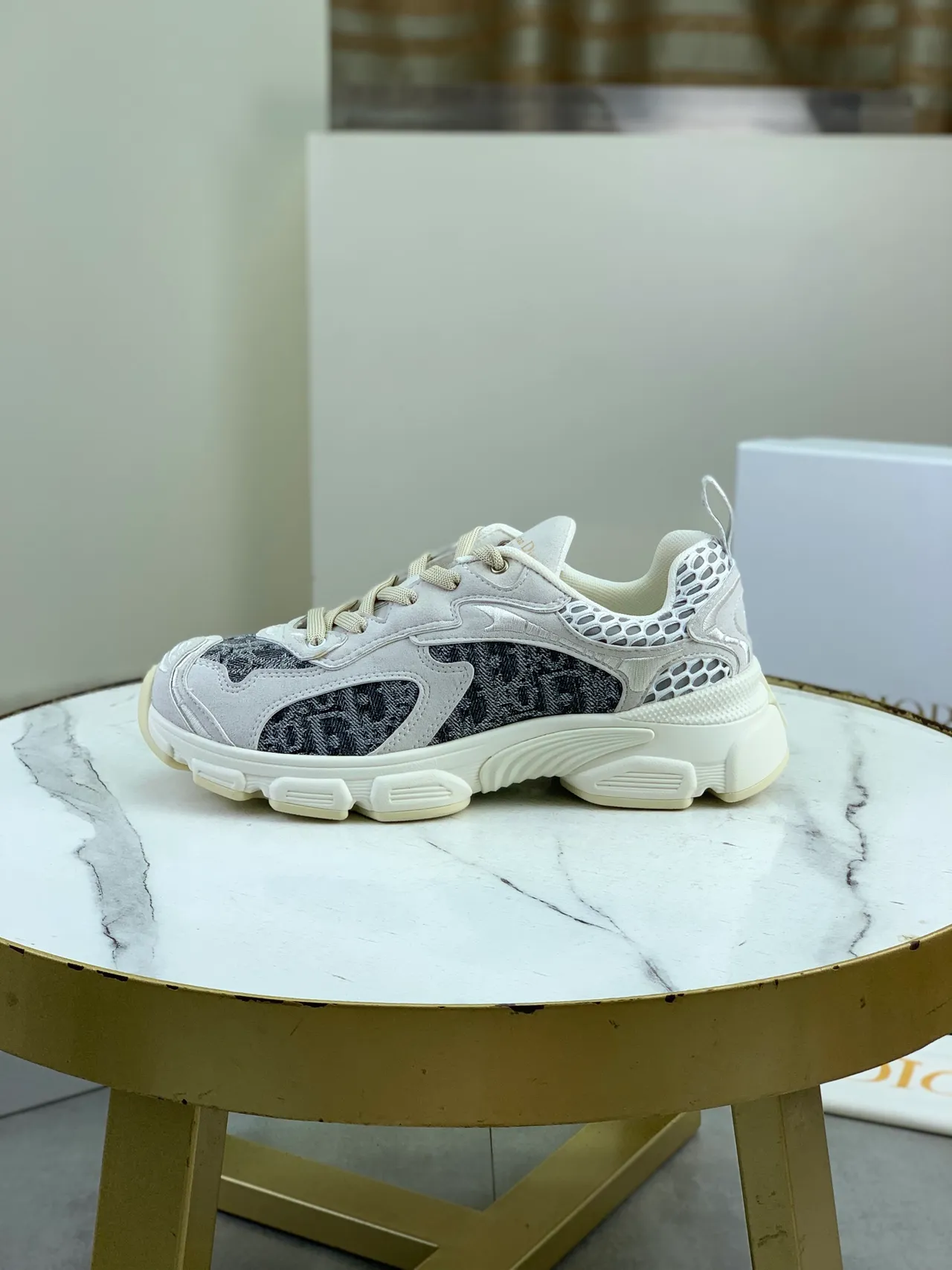 Dior B23 Monogram Chunky Sneakers