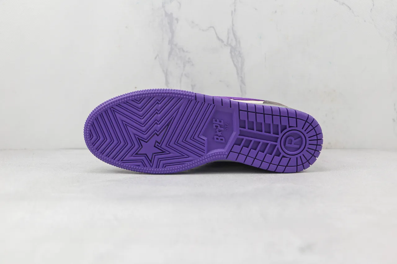A Bathing Ape BAPE STA Purple Star Lifestyle Sneakers