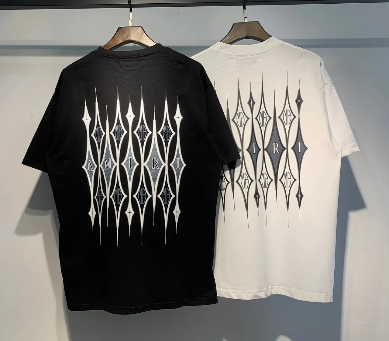 Amiri Skel Top Black and White Graphic Print T-Shirt