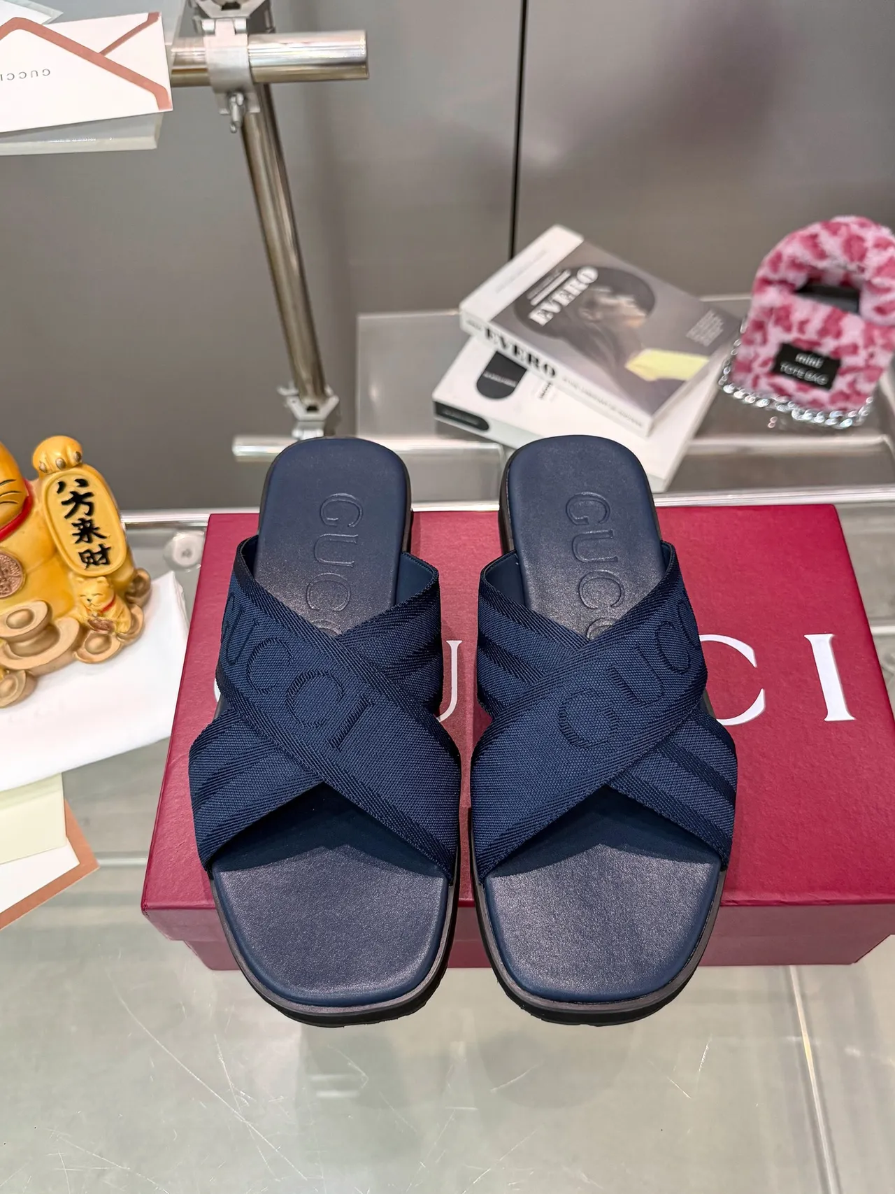 Gucci Logo Strap Slide Casual Sandals