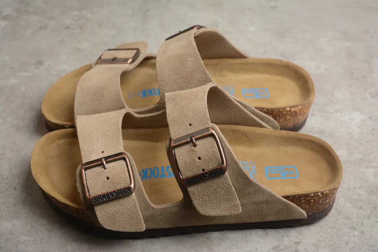 Birkenstock Arizona Beige Suede Casual Sandals