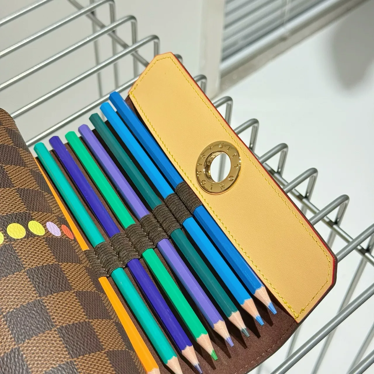 Louis Vuitton Brown Gold Cylindrical Rigid Case Damier Ebène Canvas Tote Bag