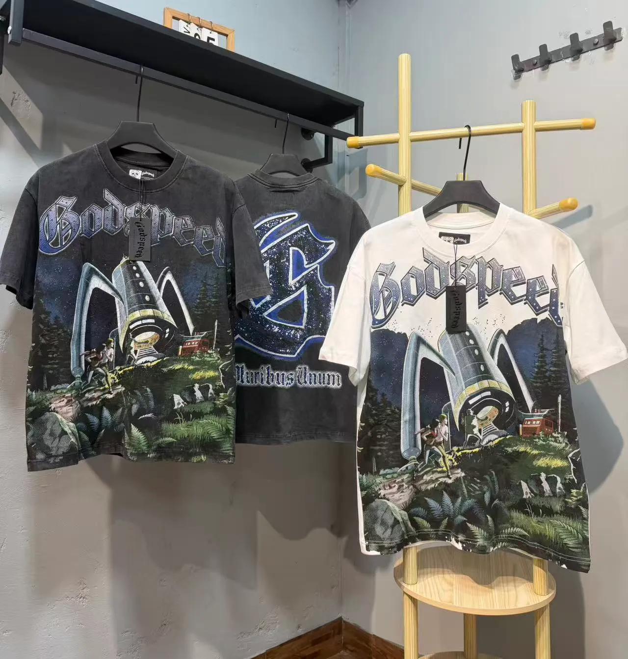 Godspeed Graphic-Print Oversized T-Shirt
