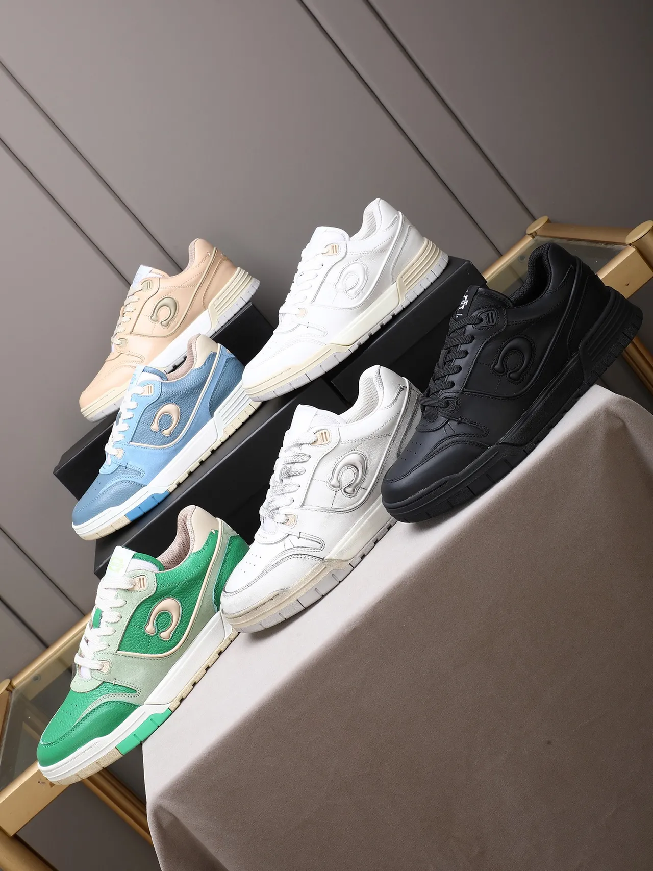 Coach White Embossed C Logo Lifestyle Sneaker