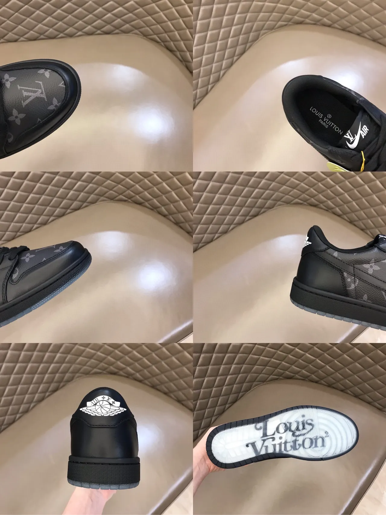 Nike Dunk Low Monogram Print Black Lifestyle Sneakers