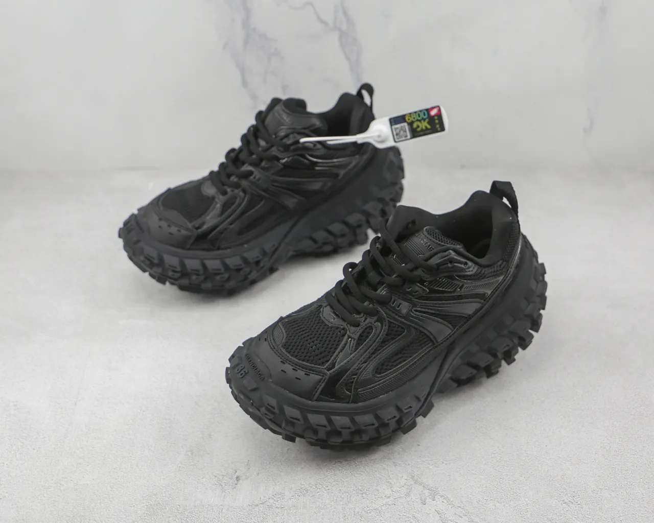 Salomon Black Chunky Sole Lifestyle Sneakers