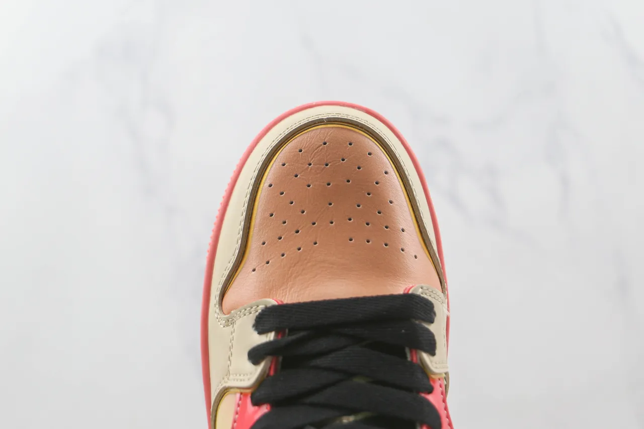 A Bathing Ape BAPE STA Star Lightning Beige Pink Orange Lifestyle Sneakers