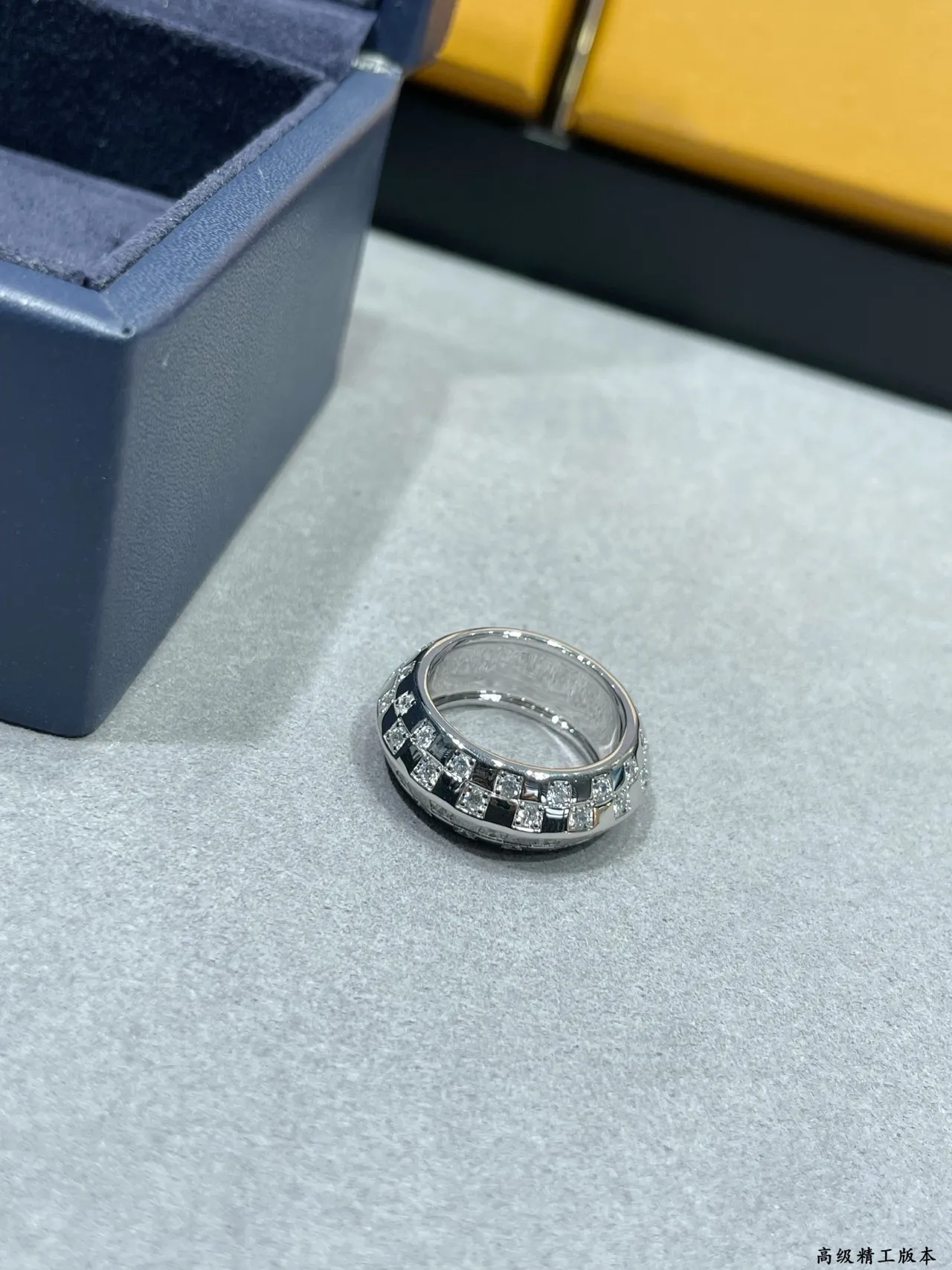 Cartier Coup de Fouet Wide Band Pavé Diamond Ring