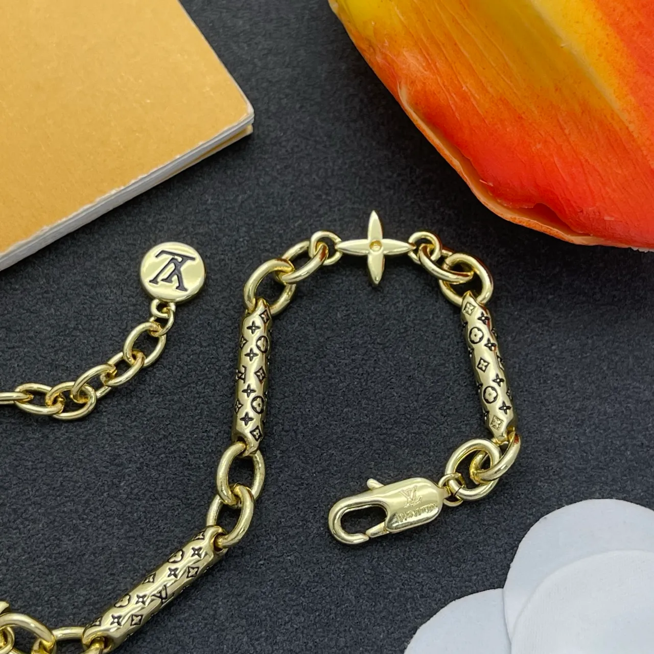 Louis Vuitton Monogram Chain Gold-Tone Bracelet