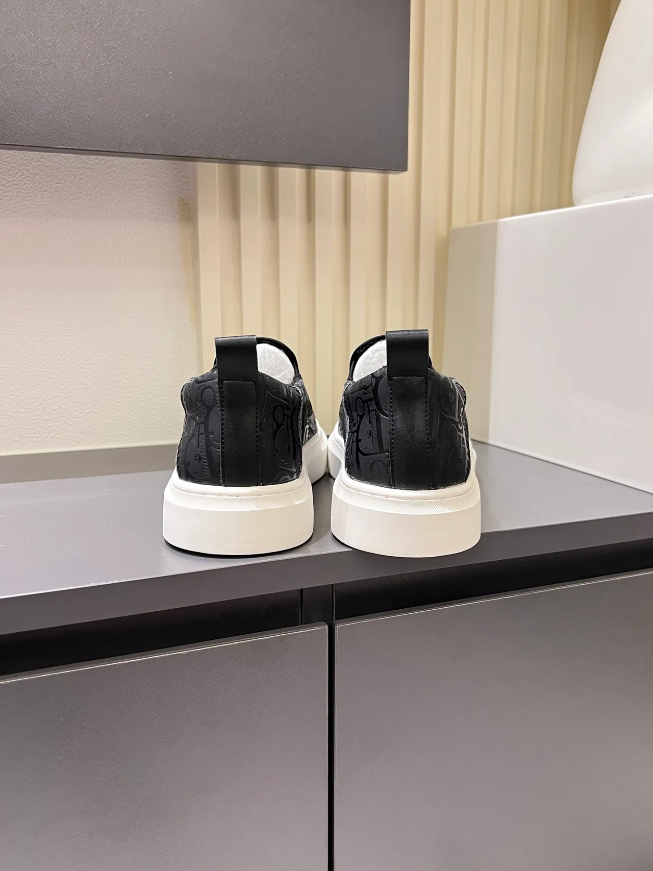 Dior B23 Monogram Jacquard Slip-On Lifestyle Sneakers