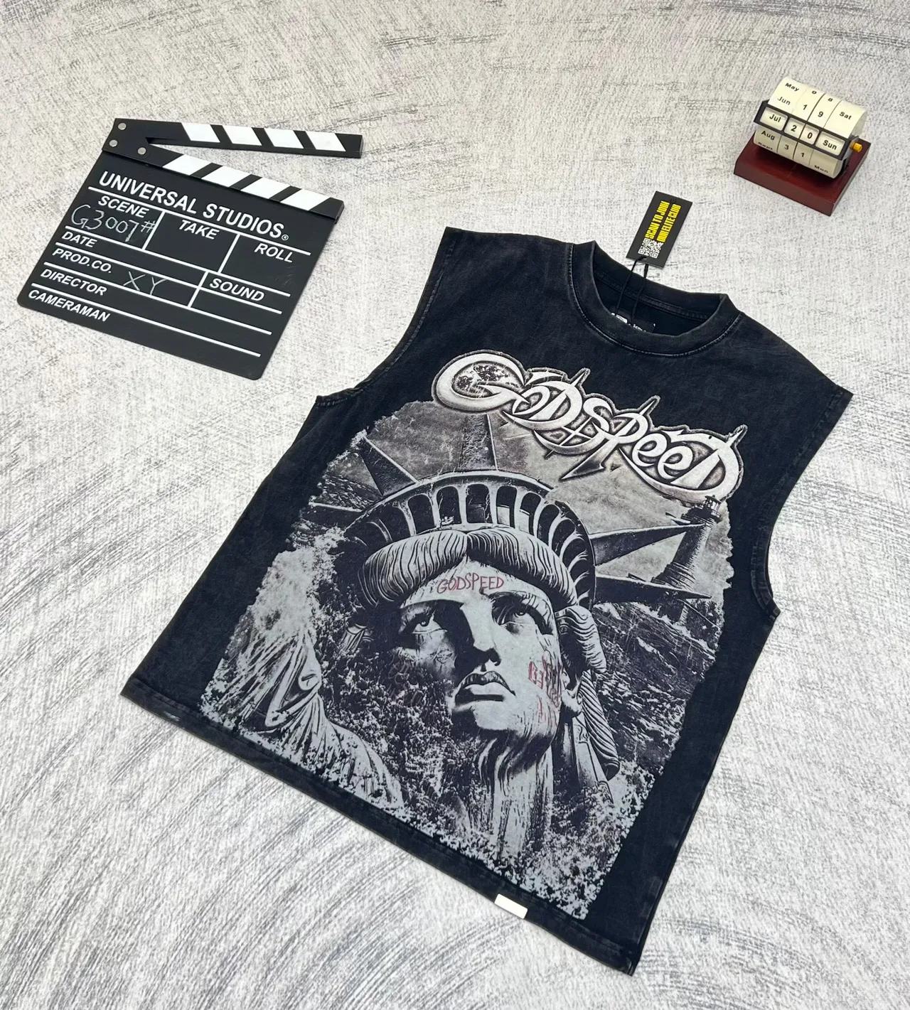 Godspeed Statue of Liberty Graphic Vest Top