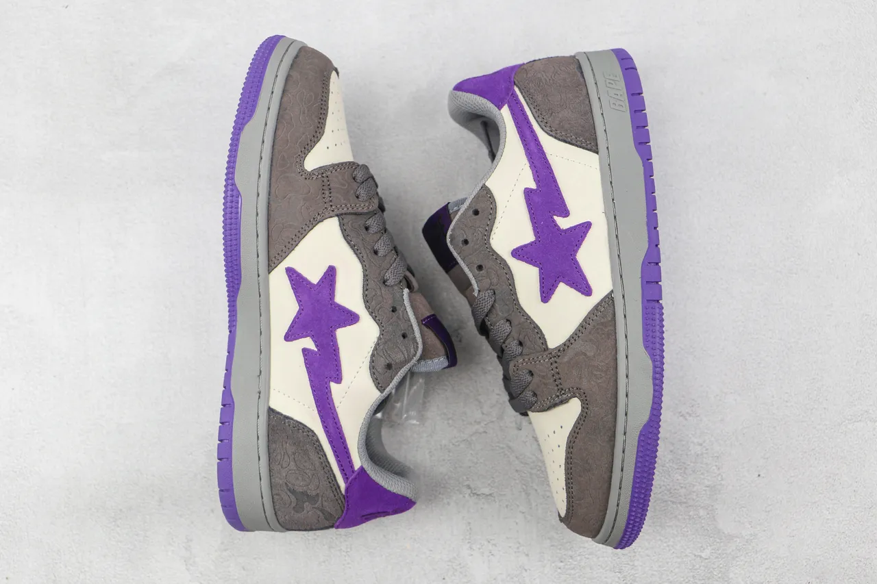 A Bathing Ape BAPE STA Purple Star Lifestyle Sneakers