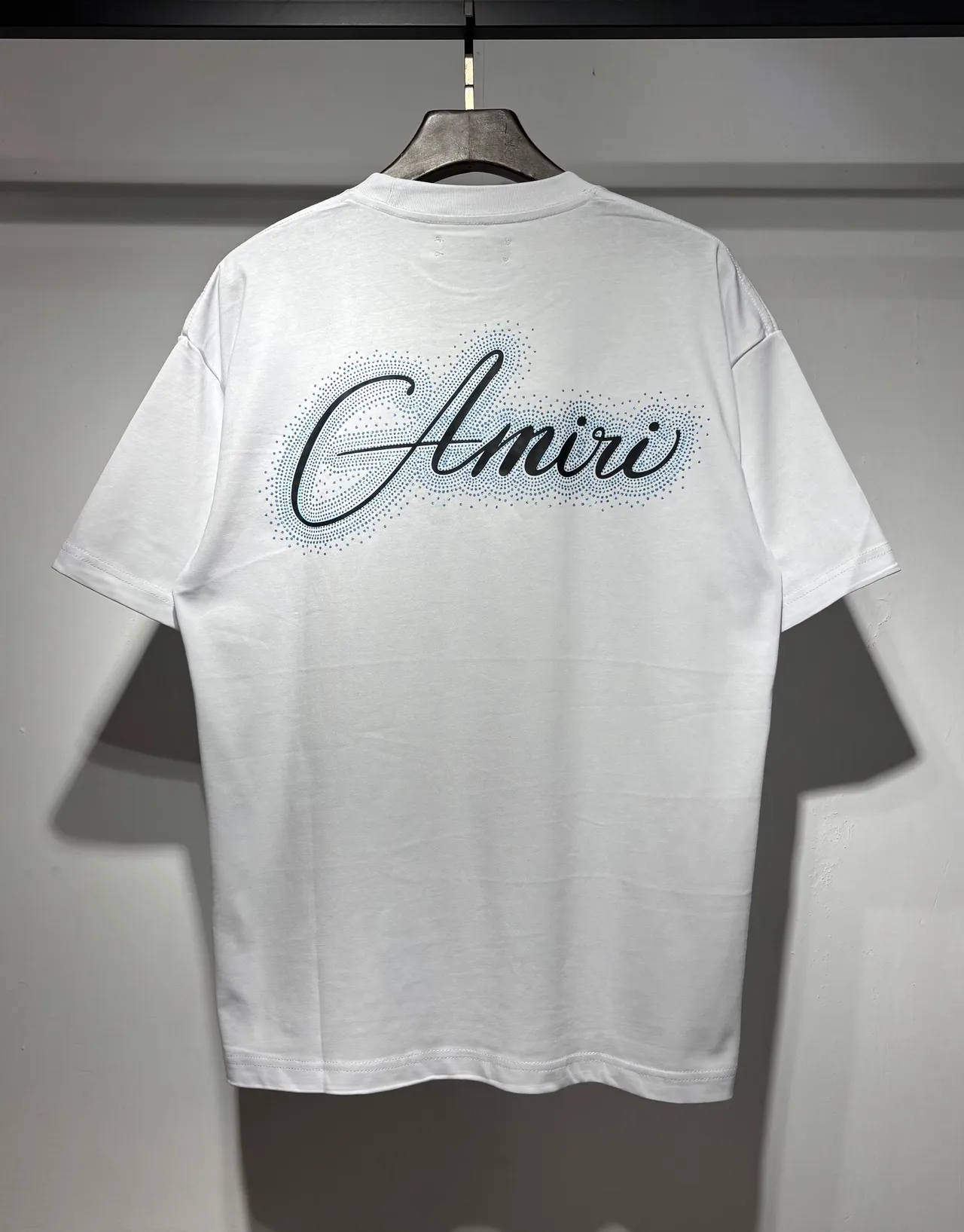 Amiri Graphic Script Dot-Matrix Logo T-Shirt