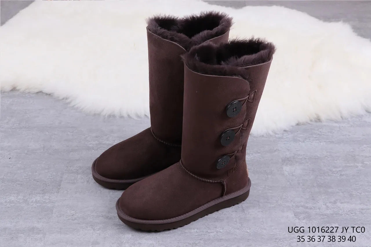 UGG Classic Tall Button Chocolate Brown Knee Boots