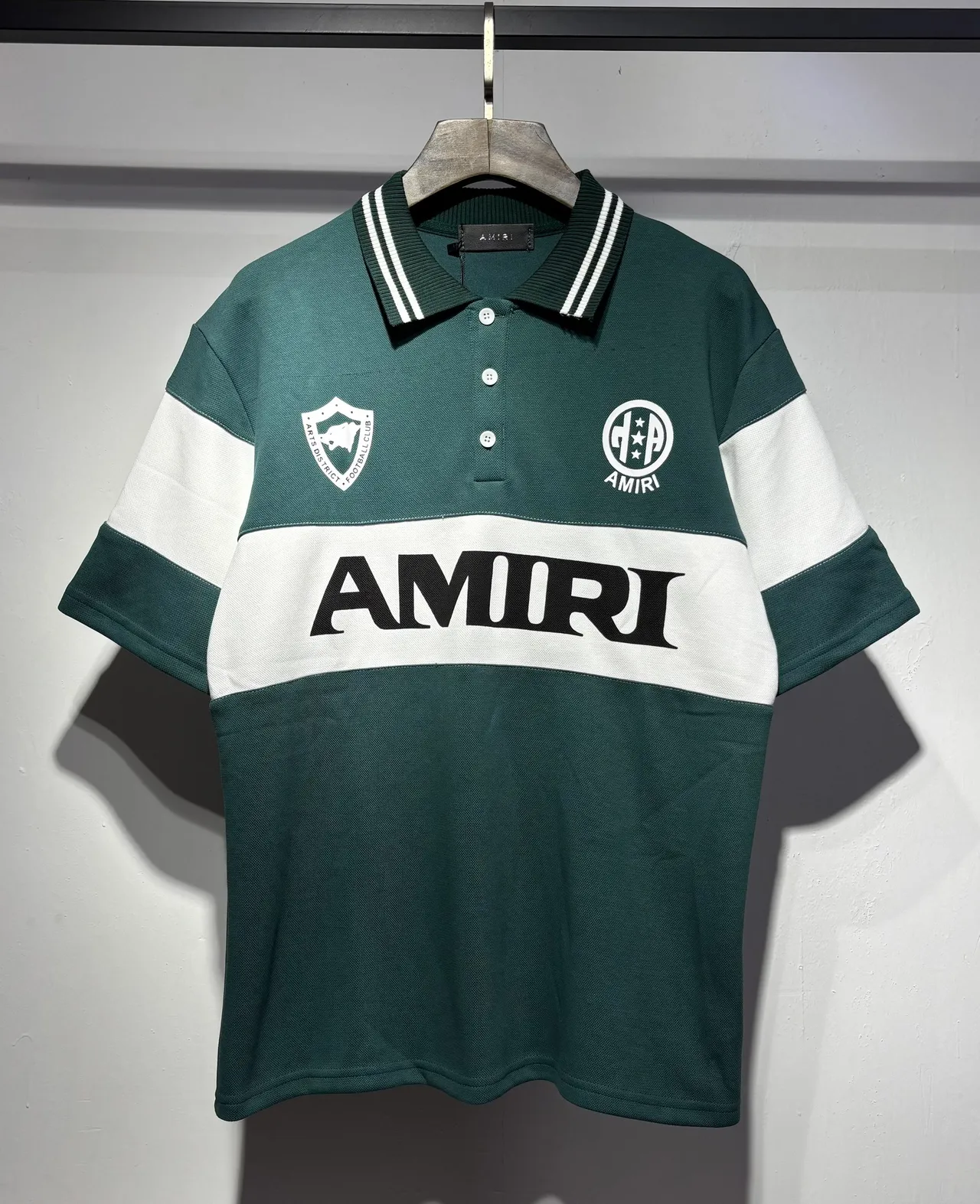 Amiri Color-Blocked Logo Polo Shirt