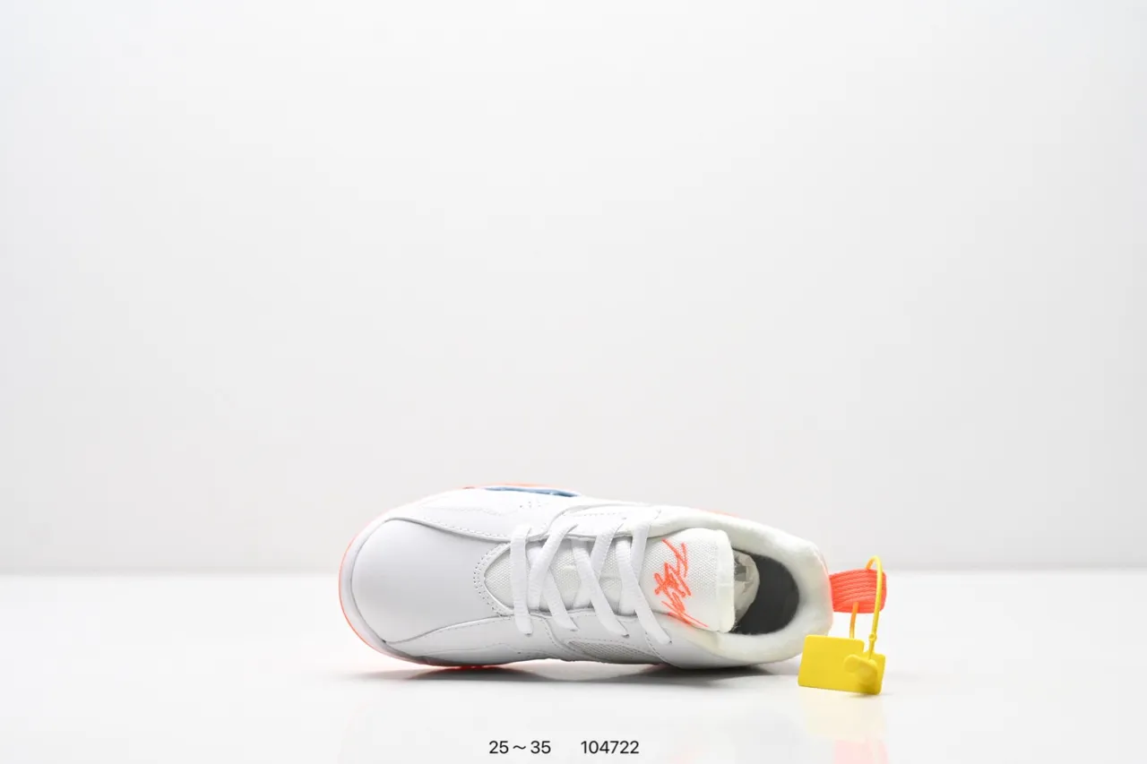 Air Jordan Black Orange Low-Top Layered Synthetic/mesh Upper Sneakers