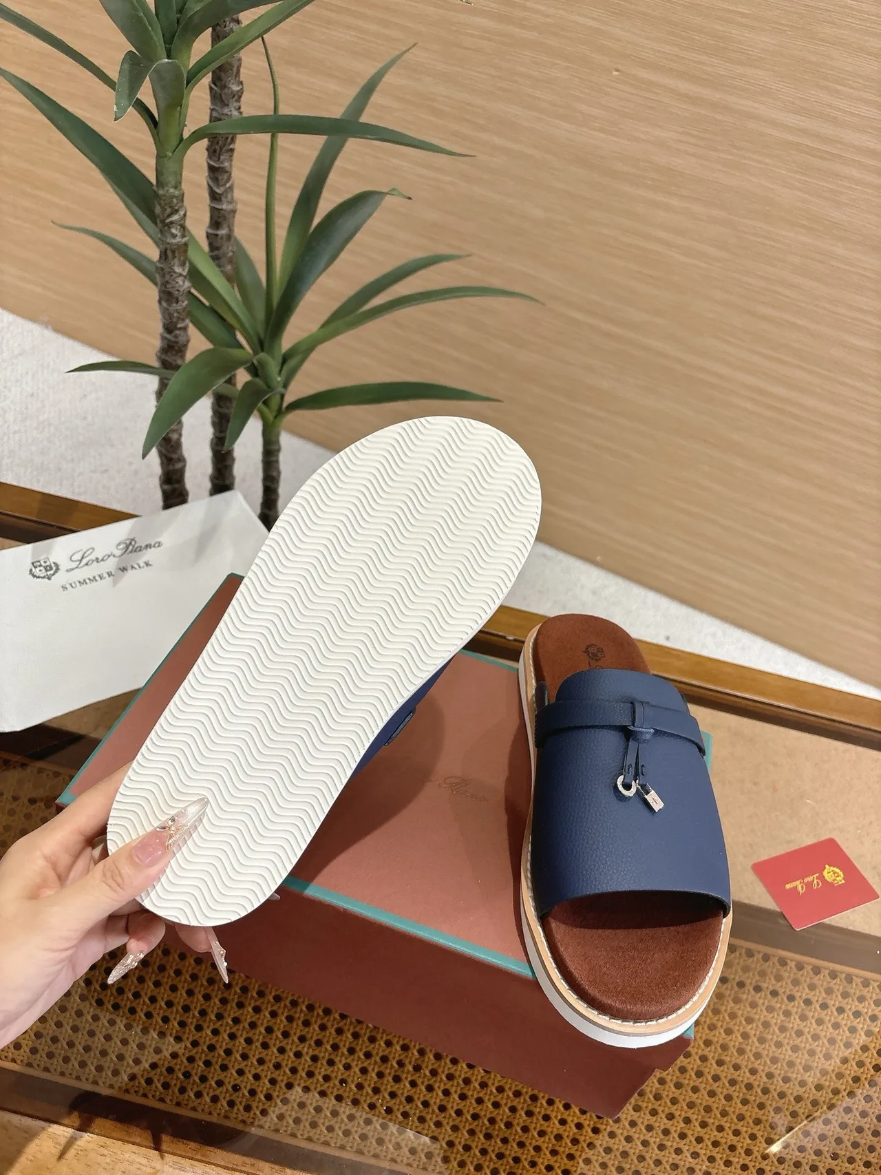Loro Piana Summer Walk Knotted Strap Slippers