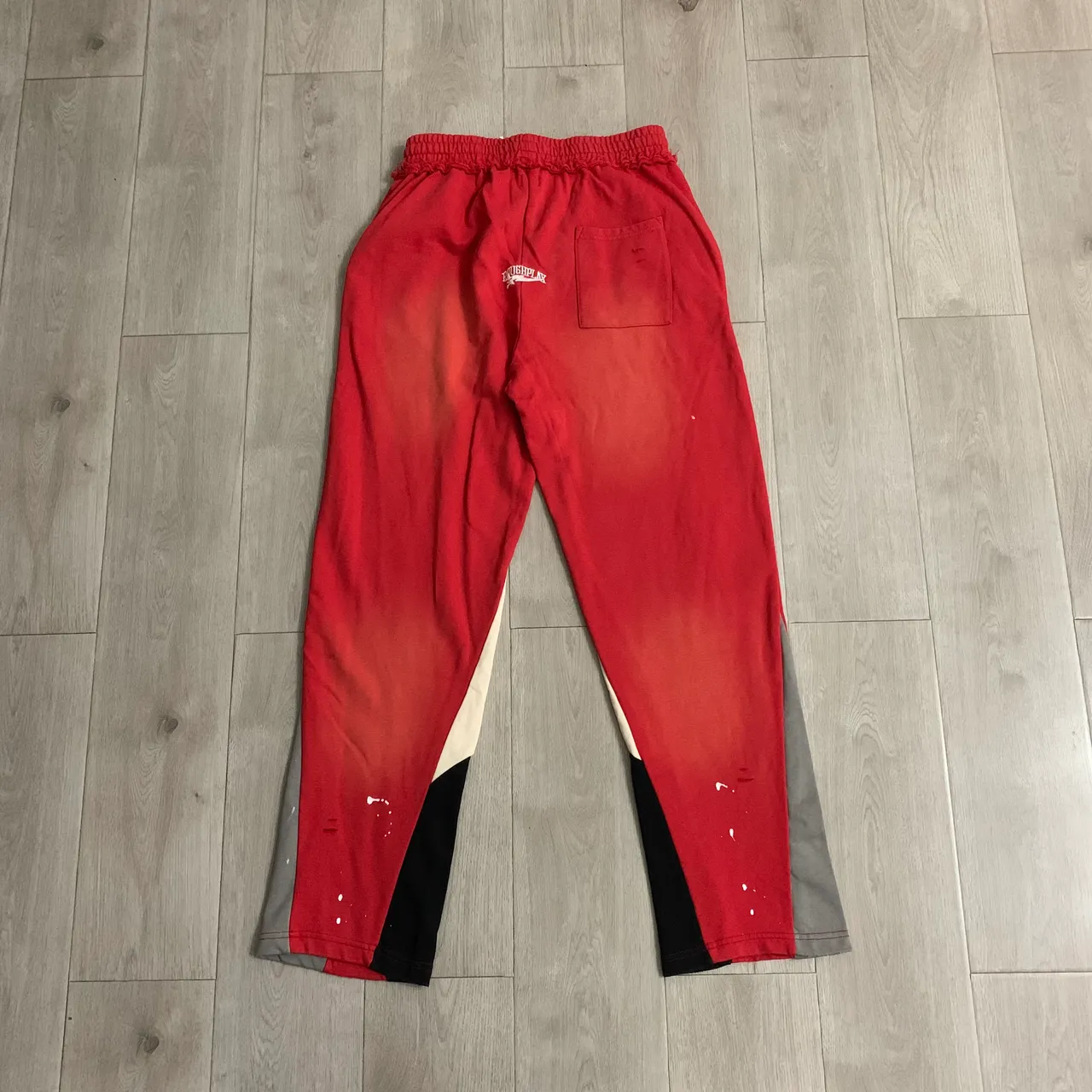 Roughplay Distressed Color-Blocked Sweatpants