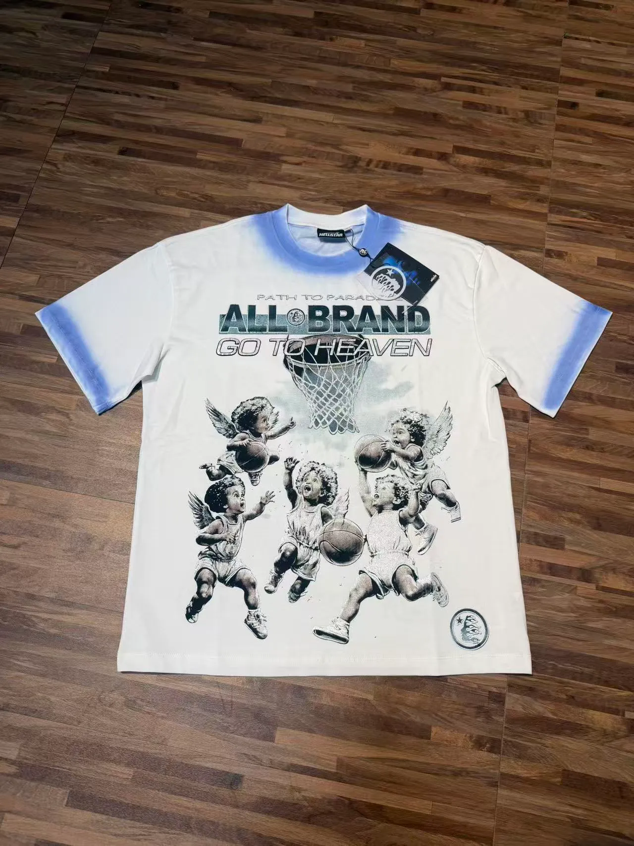 Hellstar Graphic Dip-Dye Sleeve T-Shirt