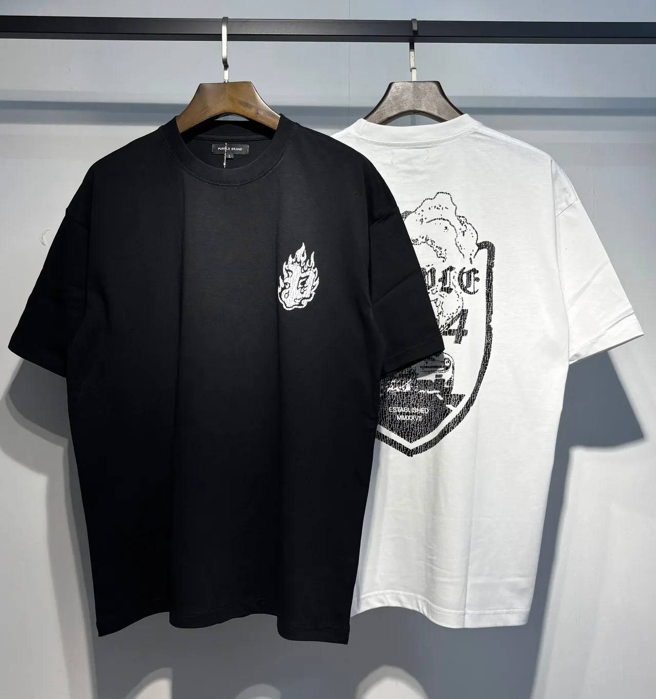 Purple Brand Oversized Graphic Print T-Shirt