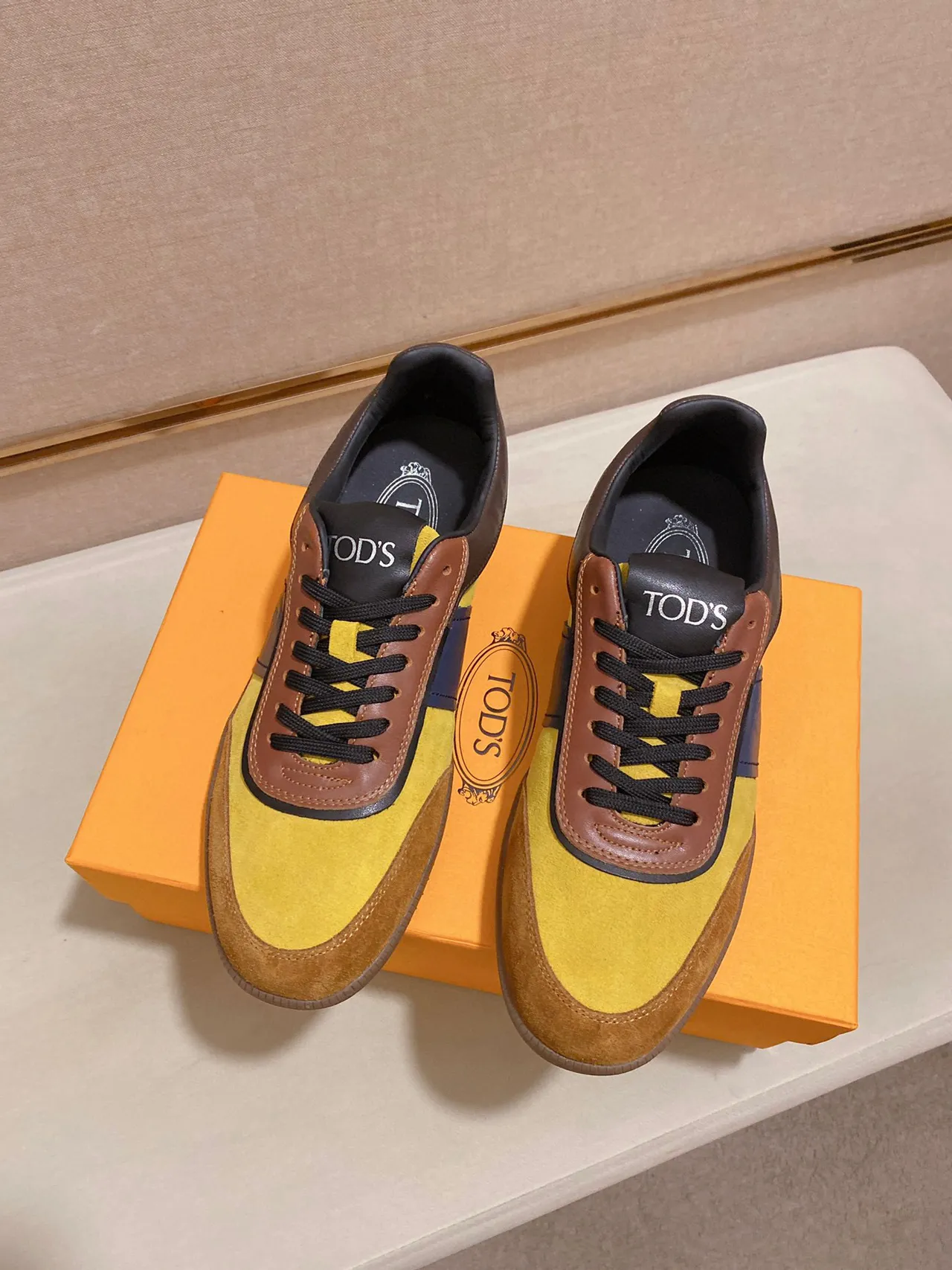 Tod's Color-Blocked Suede and Leather Lifestyle Sneaker