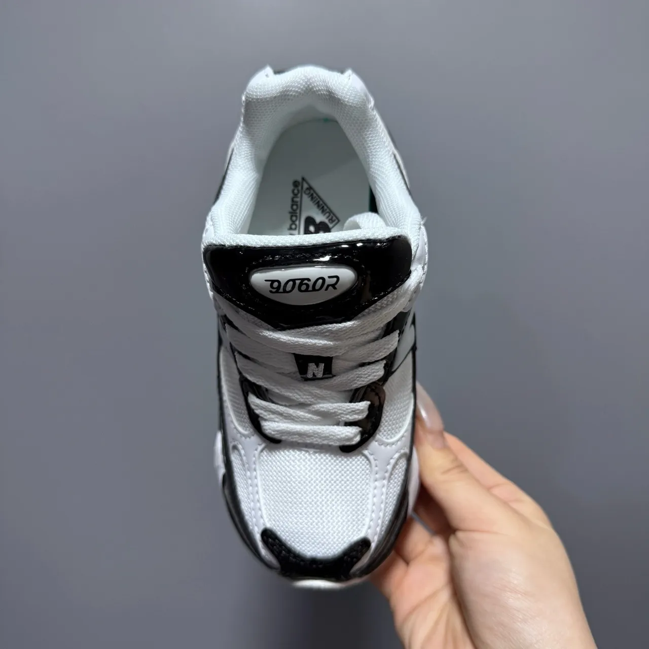 New Balance 9060 Black Glossy Chunky Sneakers