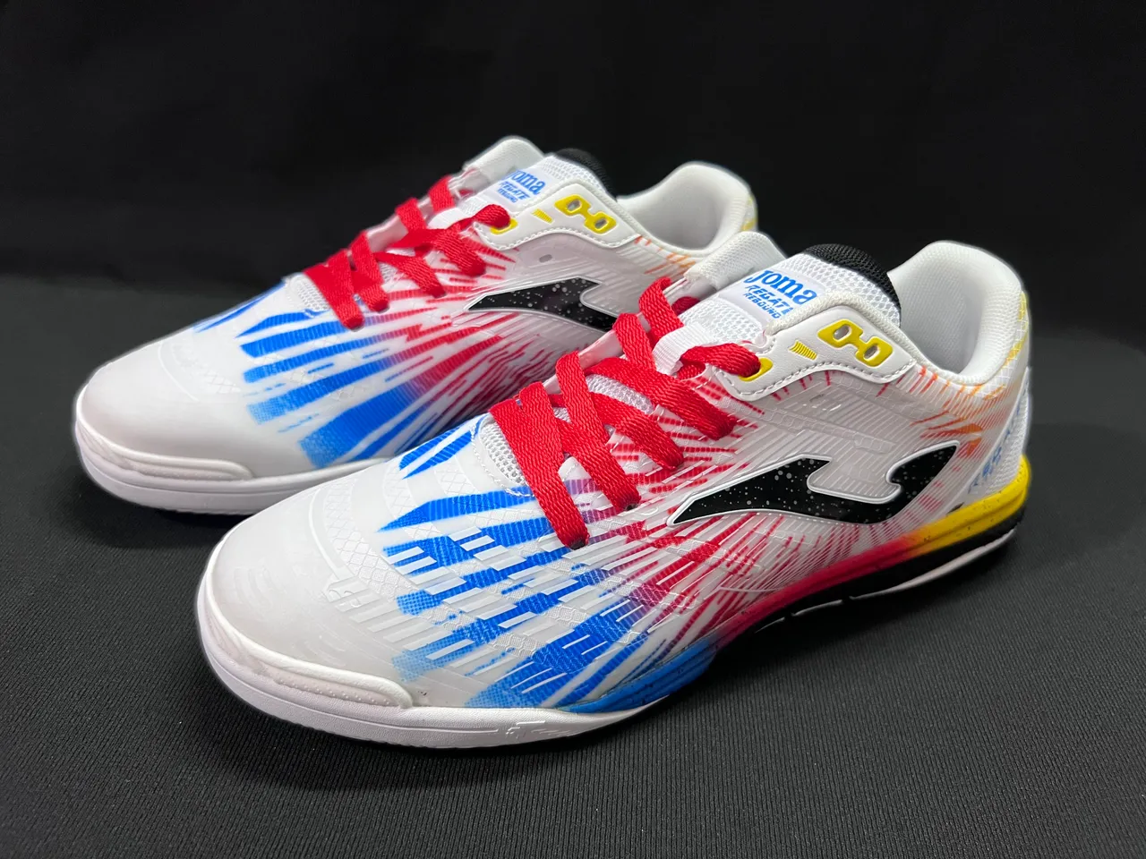 Joma Rebound Multicolor Black Geometric Color-Blocked Upper Synthetic Mesh And TPU Overlays Sneakers