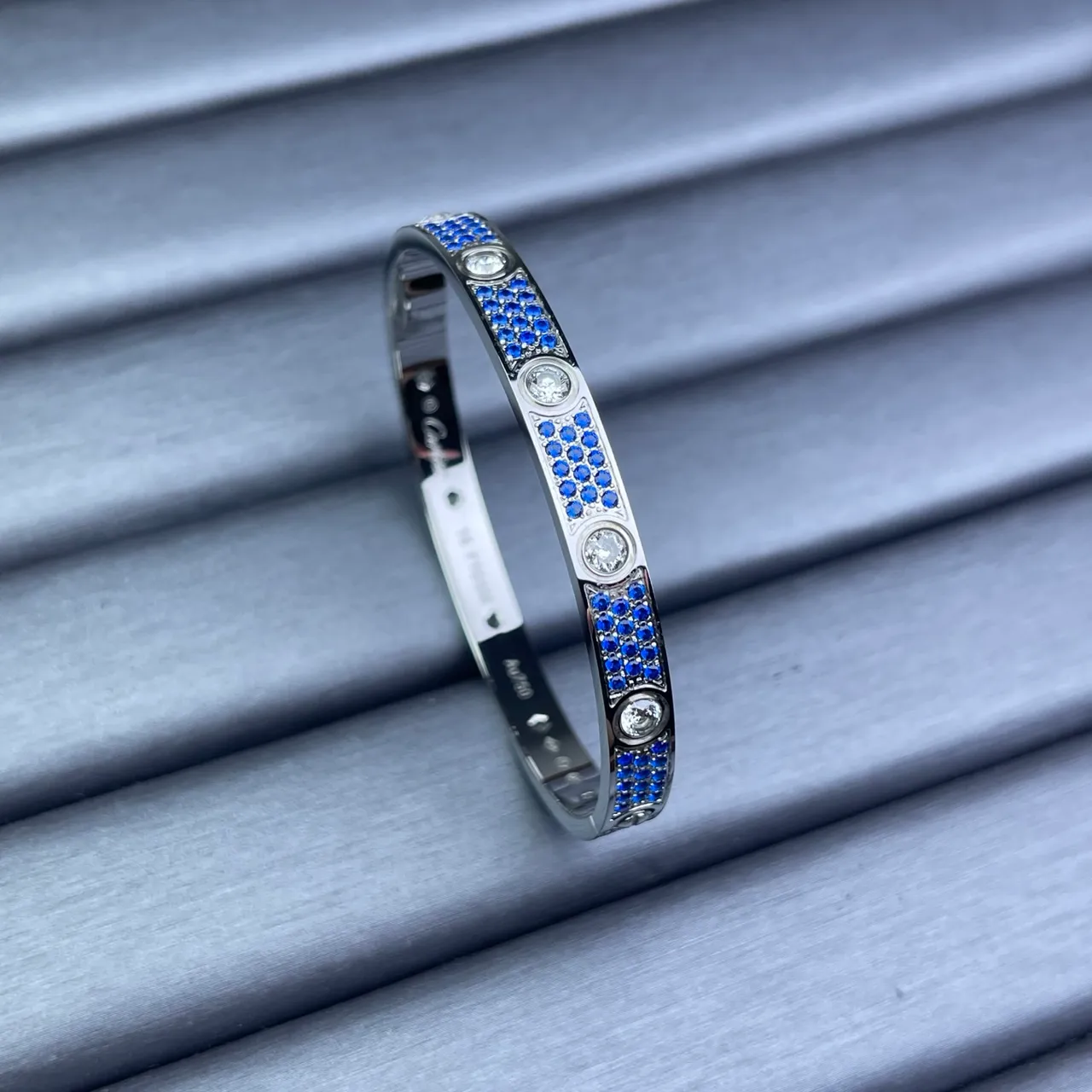 Cartier Juste un Clou Pavé Gemstone Bangle Bracelets