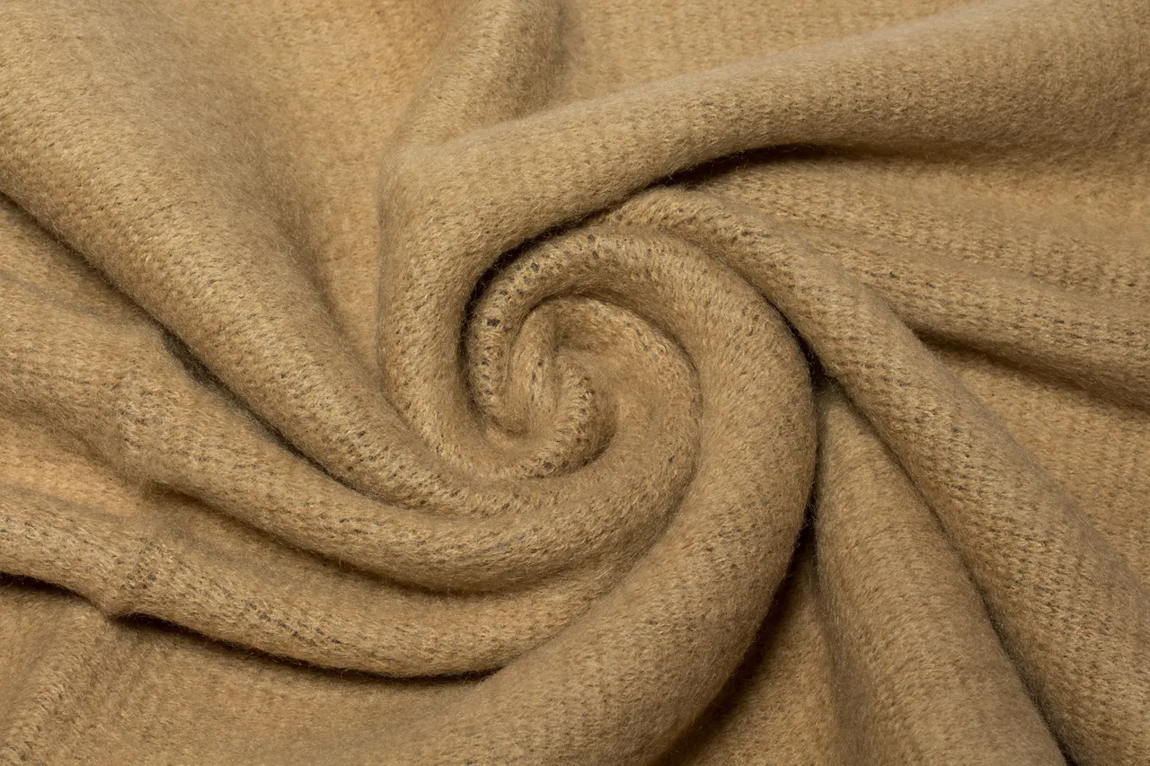 UGG Beige Brown Wool-Like Knit Two-Tone Fringe Cashmere Scarf