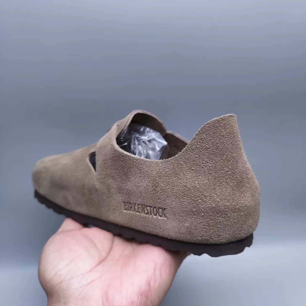 Birkenstock Boston Brown Suede Upper Single Buckle Strap Casual Shoes