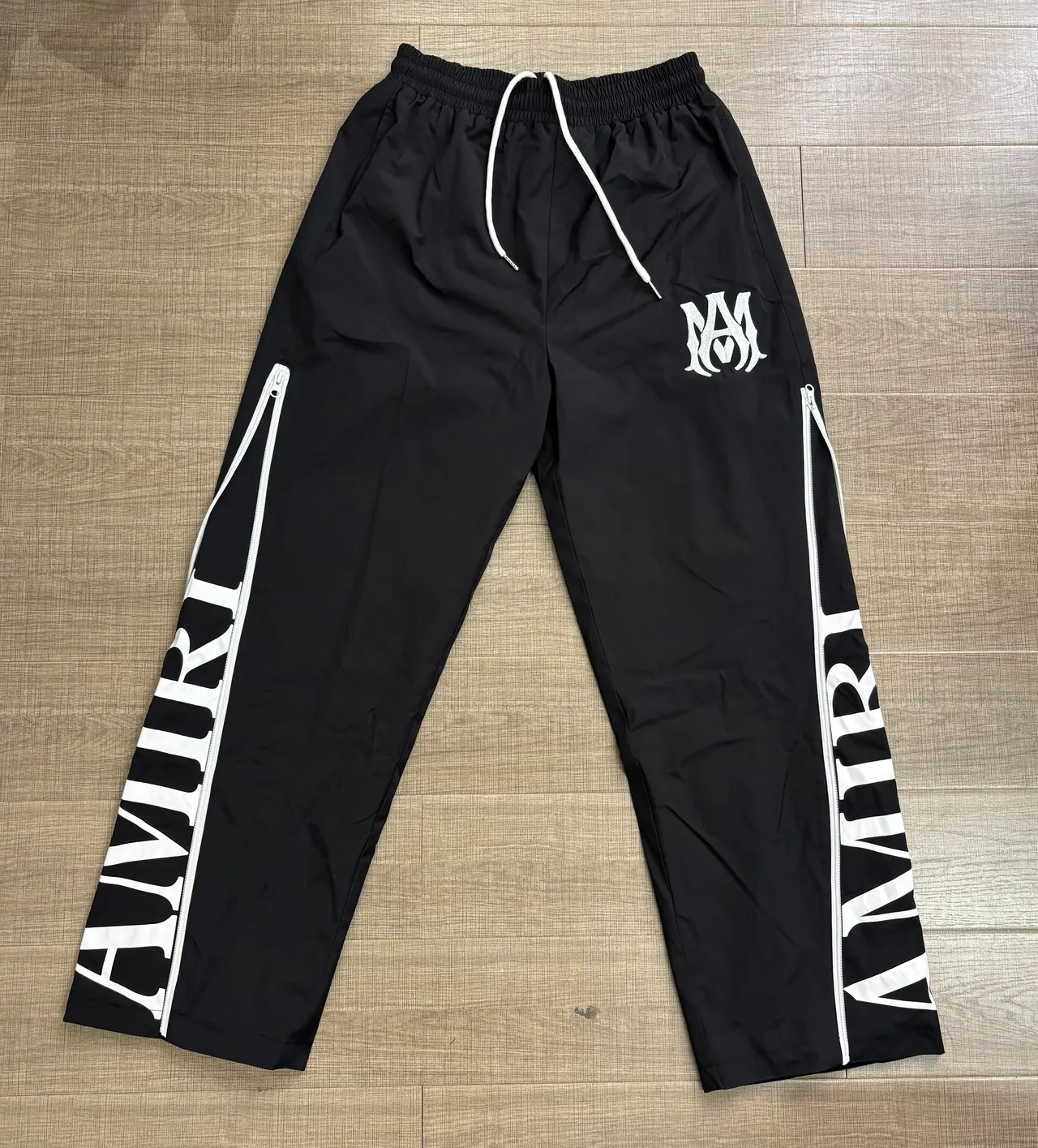 Amiri Track Pant Black White Side-Zip Pants