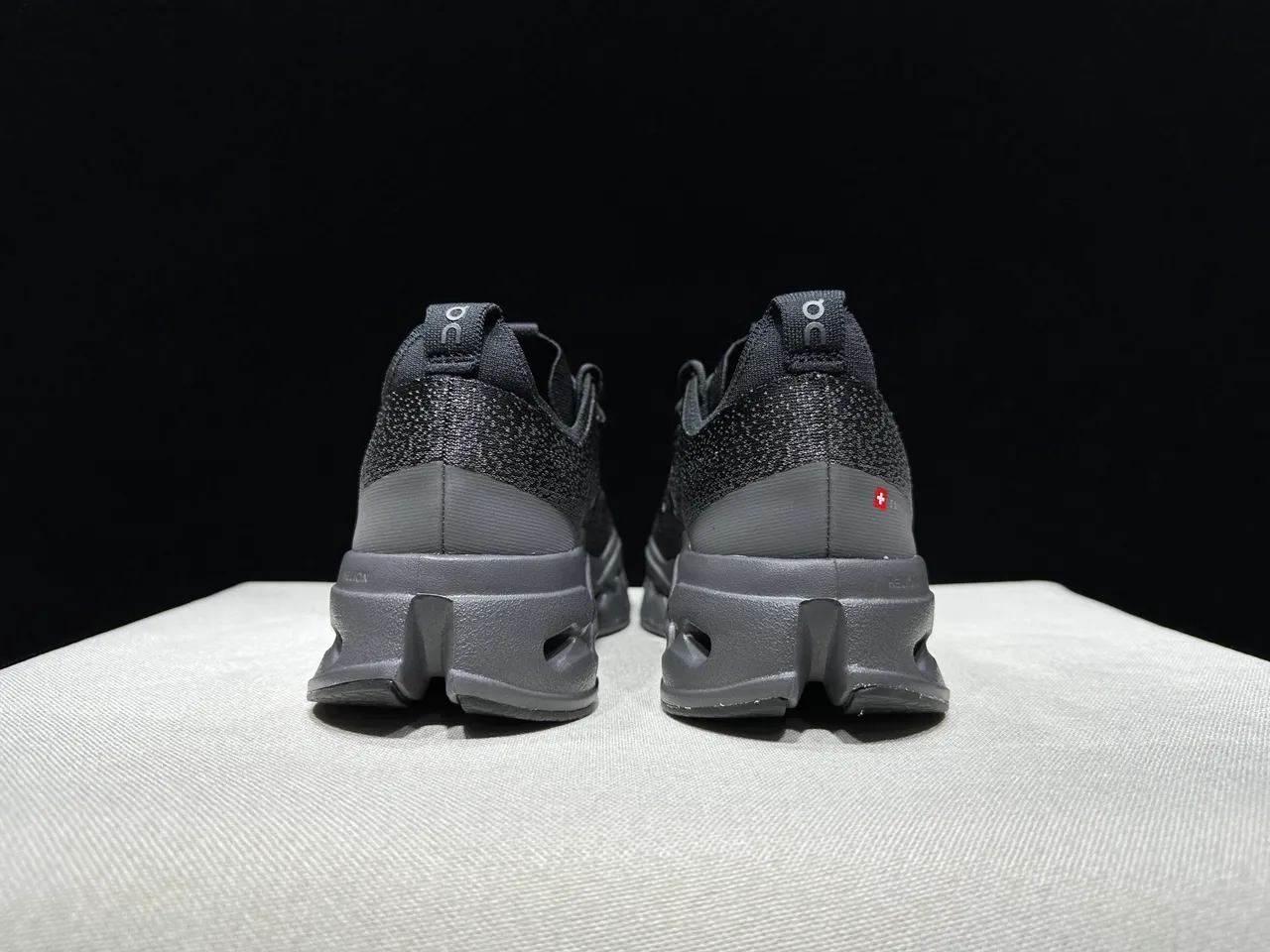 On Cloudmonster Black Running Shoes