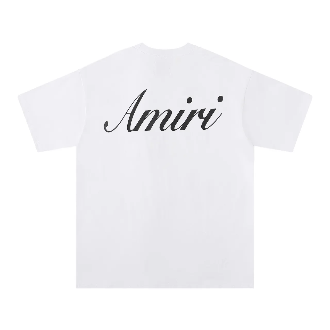 Amiri Script Logo Black and White Oversized T-Shirt