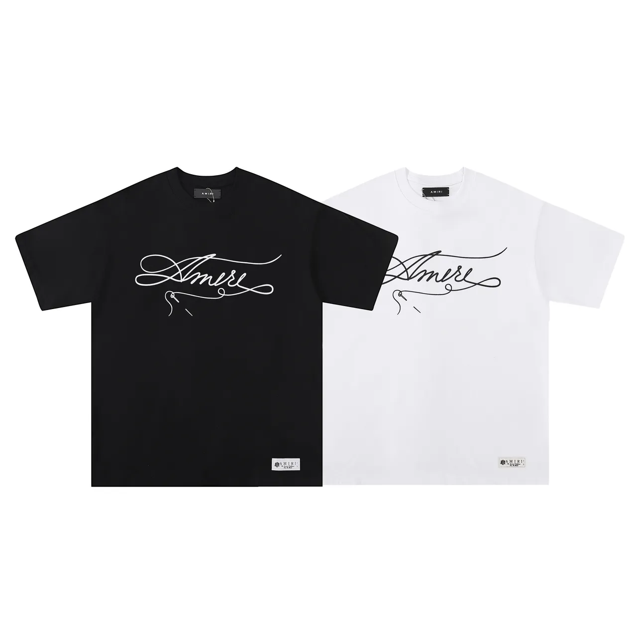 Amiri Cursive Logo Oversized T-Shirt