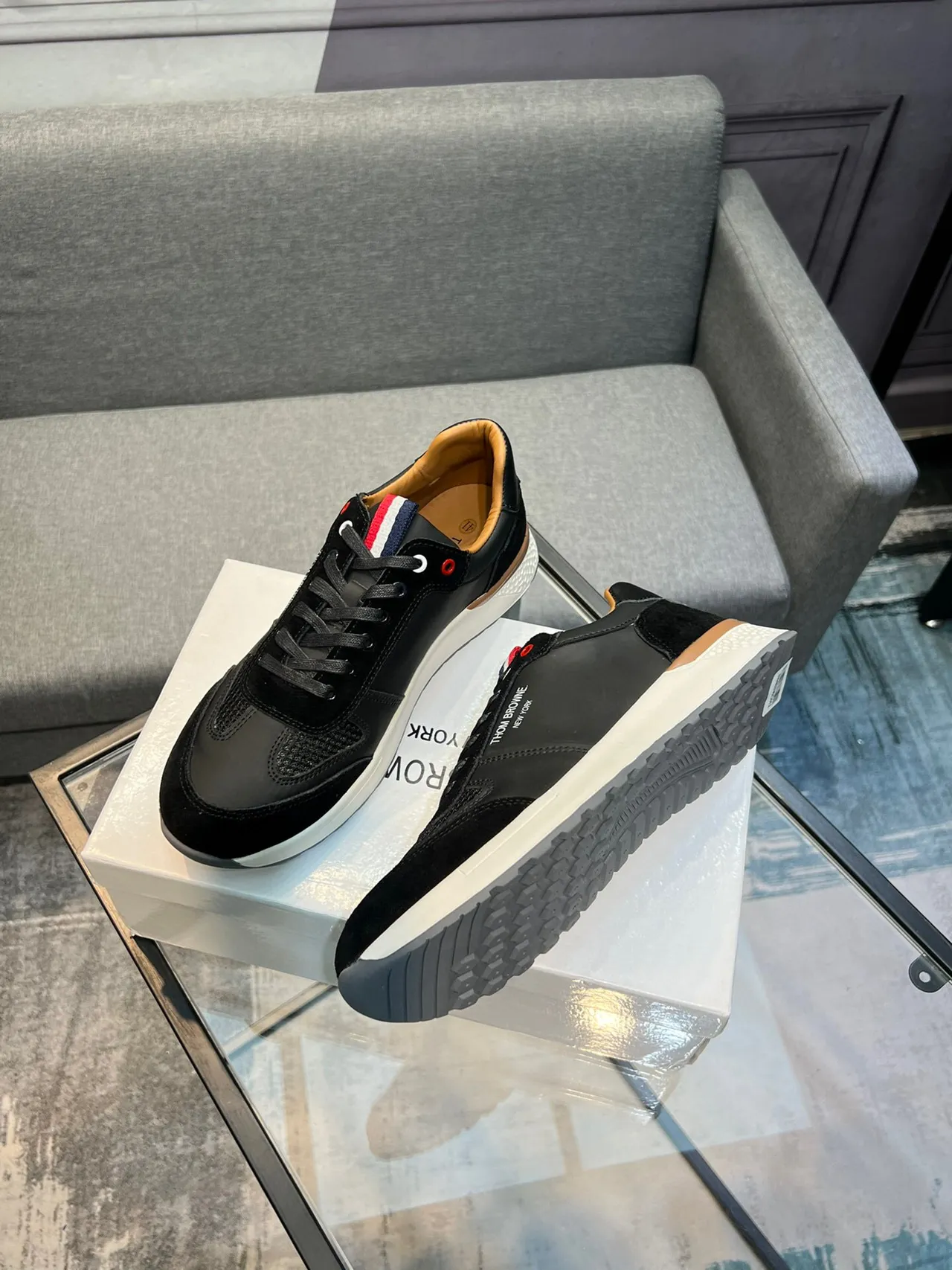 Thom Browne Black and White Lifestyle Sneaker