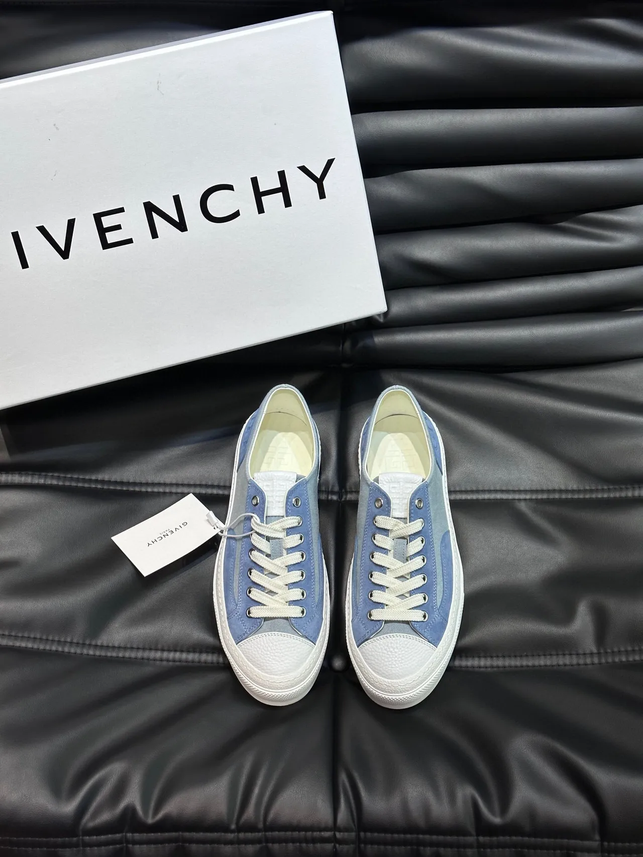 Givenchy Canvas and Suede Low-Top Lifestyle Sneakers
