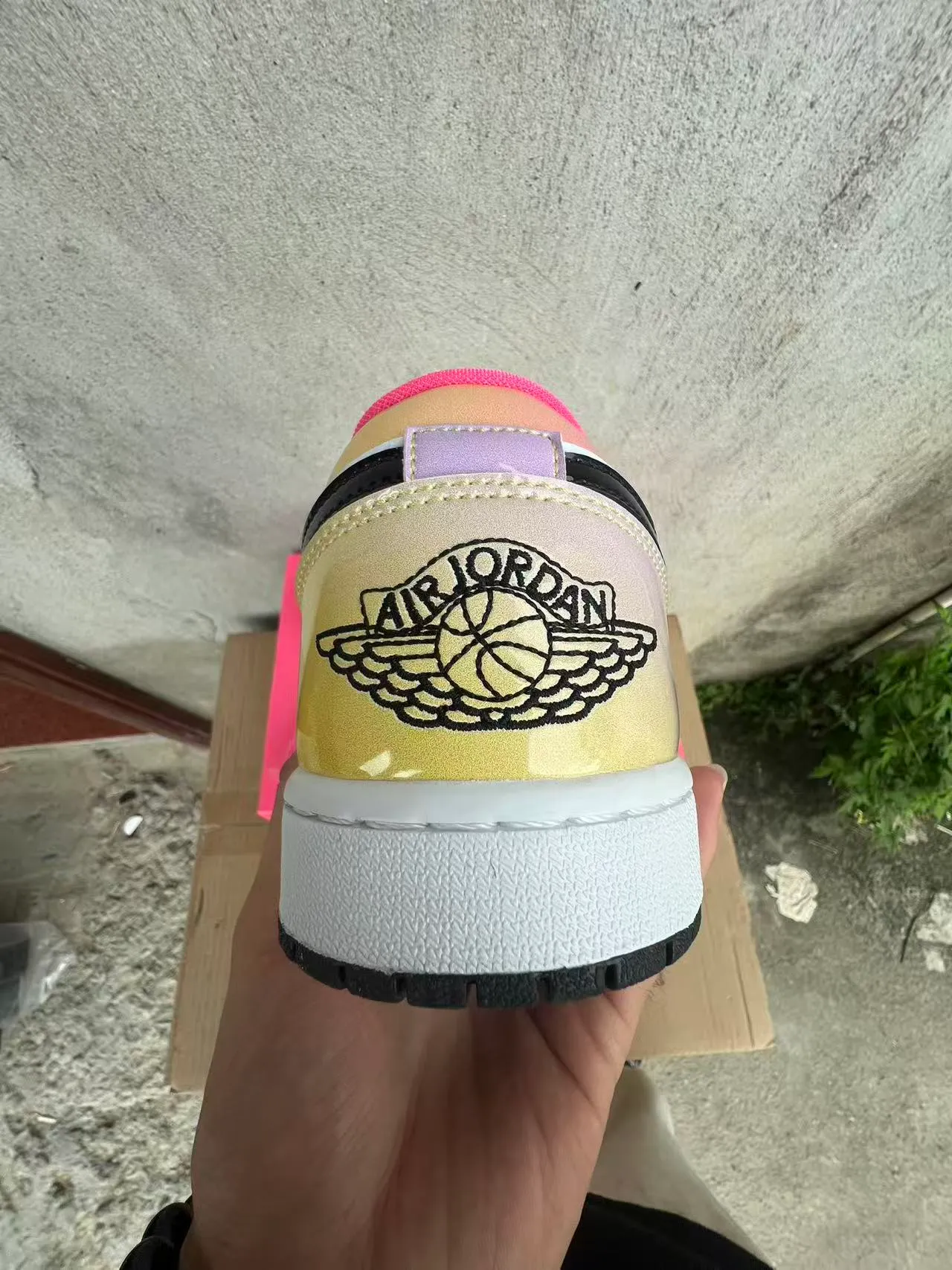 Nike Air Jordan 1 Low Iridescent Gradient Lifestyle Sneakers