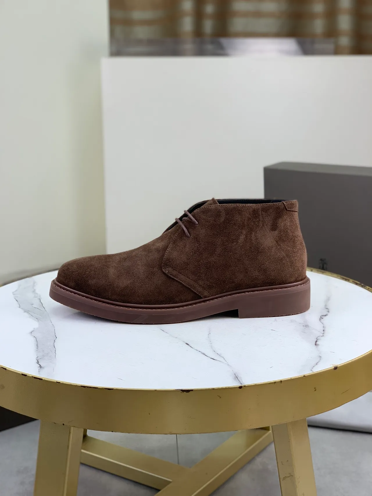 Brown Suede Chukka Ankle Boots