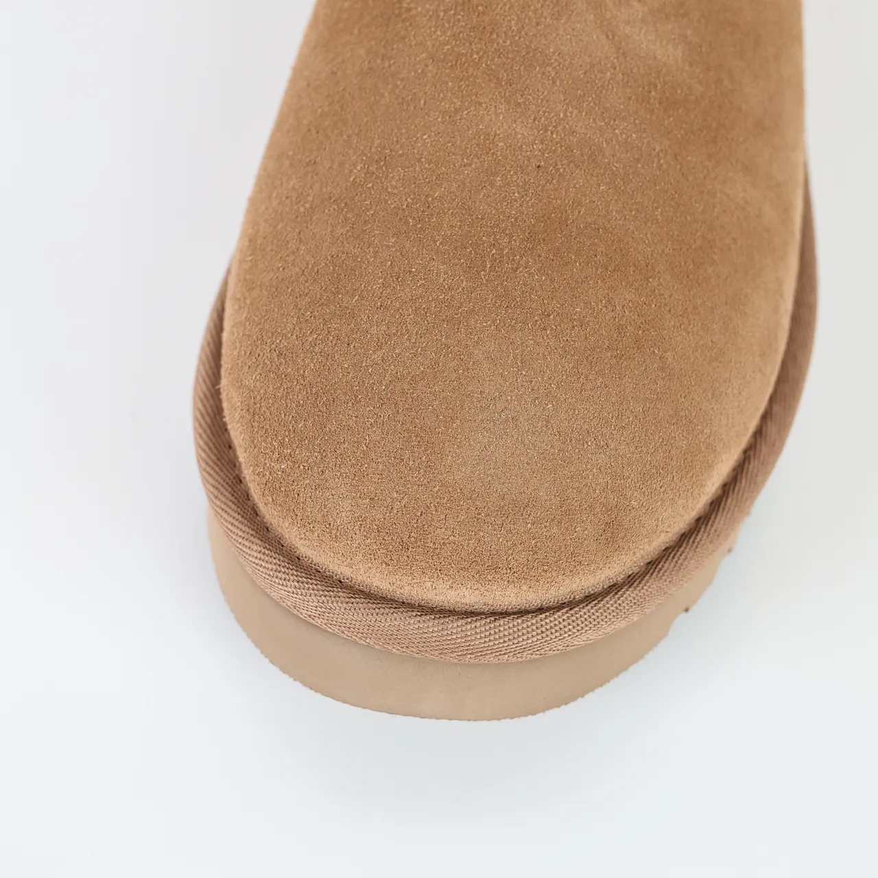 UGG Classic Mini Bow Tan Suede Ankle Boots