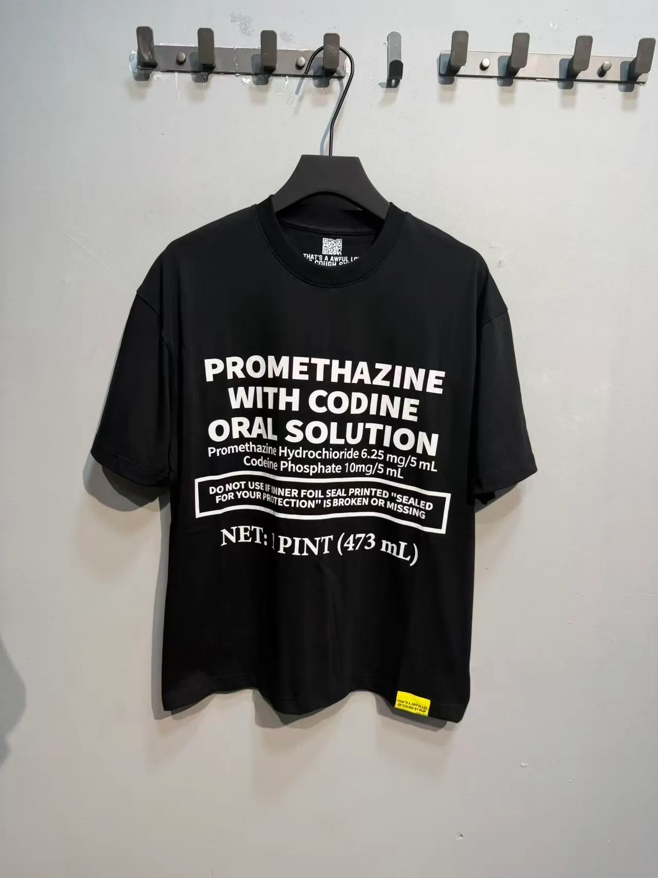 Awake NY Pharmaceutical Label Graphic T-Shirt
