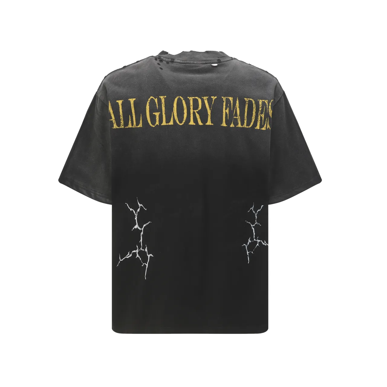Vale Forever Distressed Black Bulldog Graphic T-Shirt