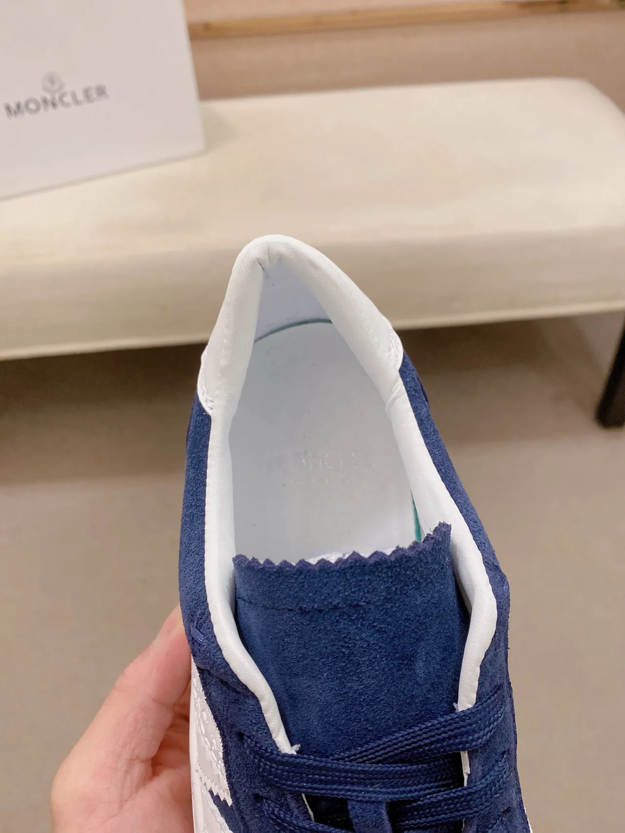 Adidas Samba-Style Navy and White Suede Lifestyle Sneakers