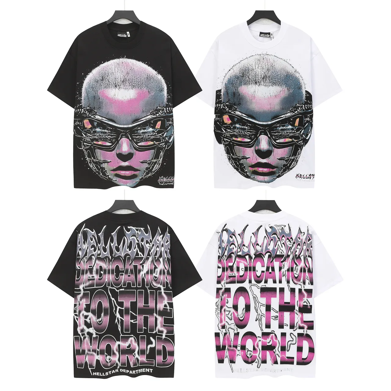 Hellstar Department Cyberpunk Graphic Oversized T-Shirt