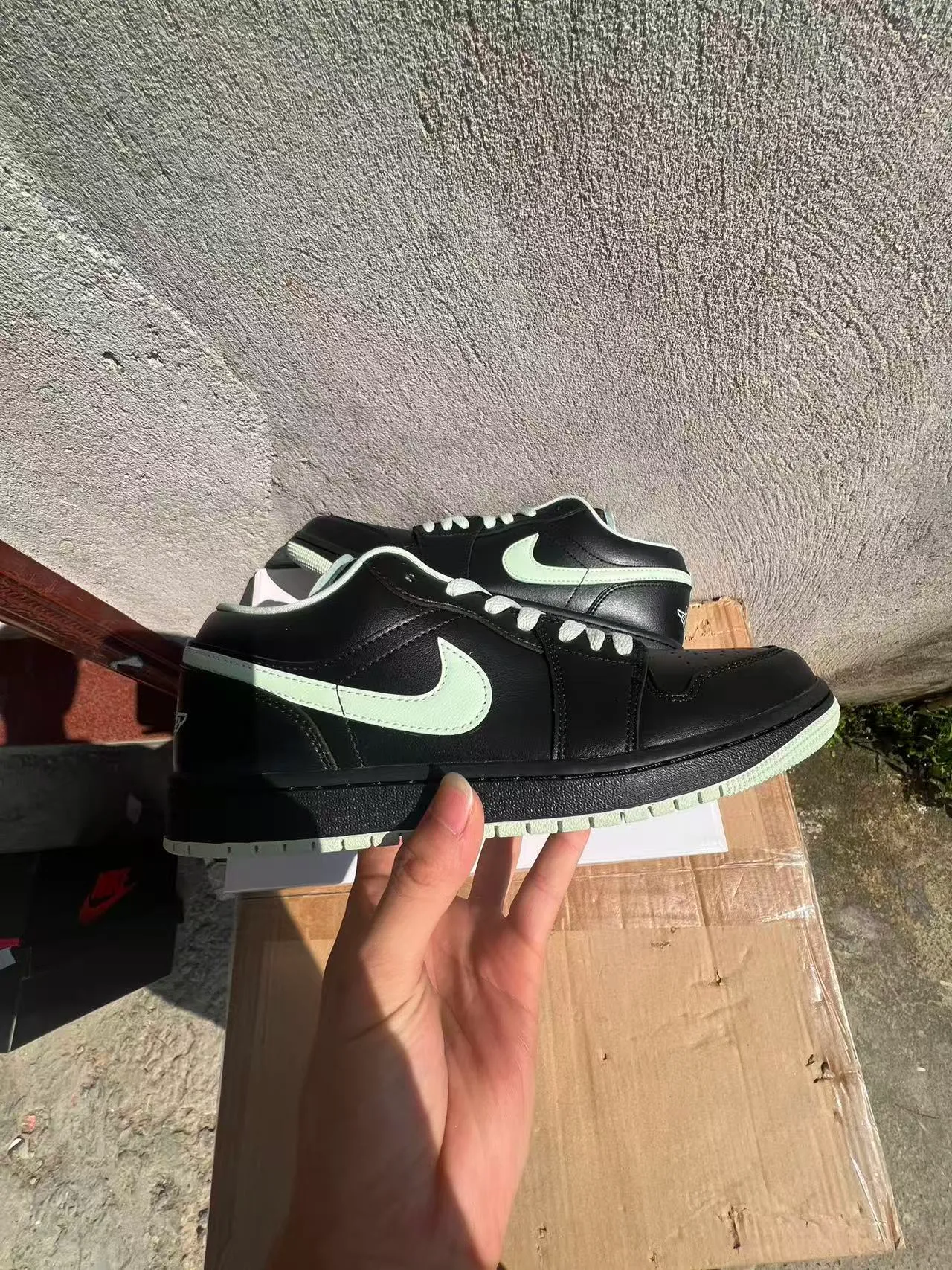 Nike Dunk Low Black Mint Green Lifestyle Sneakers