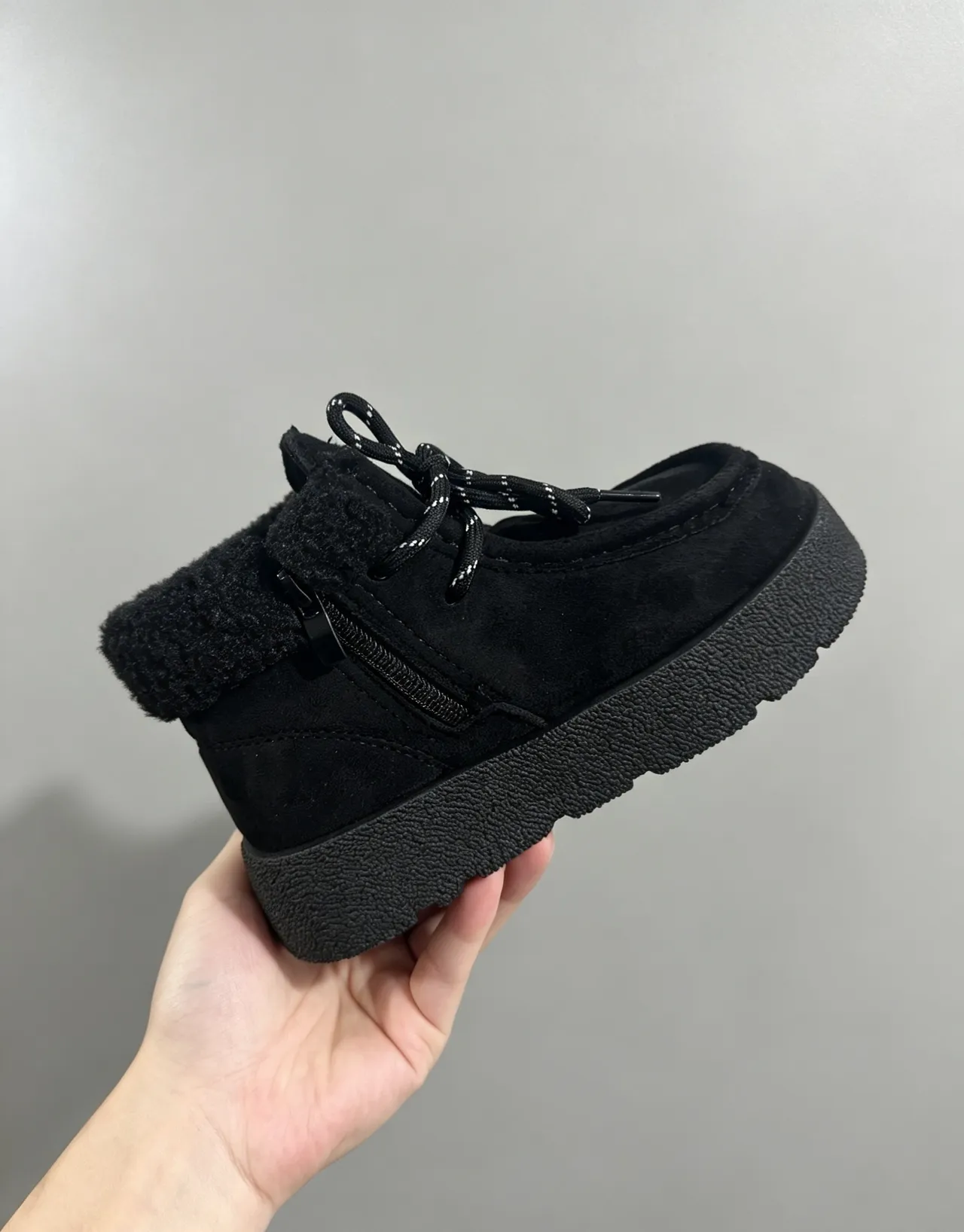 UGG Platform Shearling-Lined Suede Ankle Snow Boots