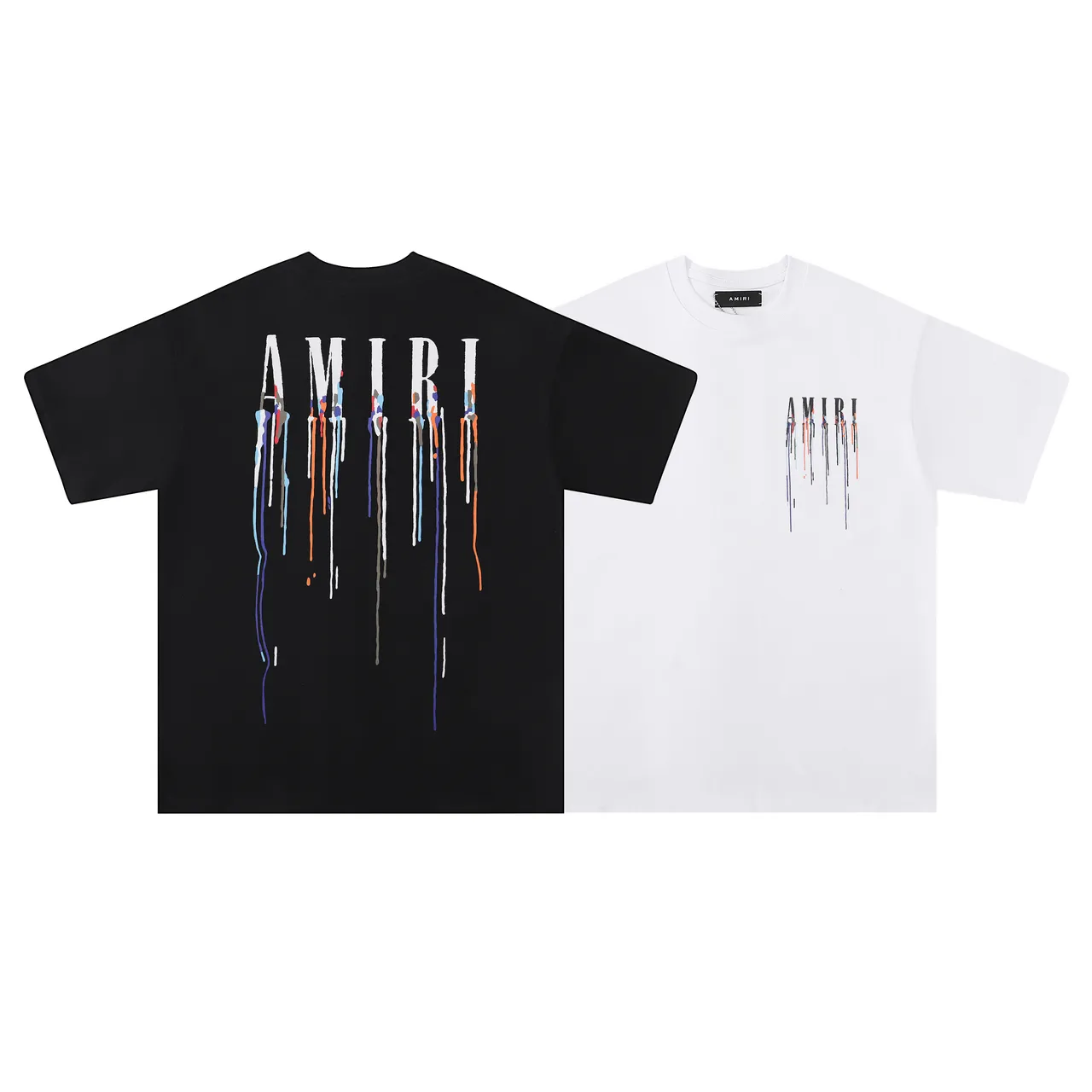 Amiri Paint-Drip Logo Graphic T-Shirt