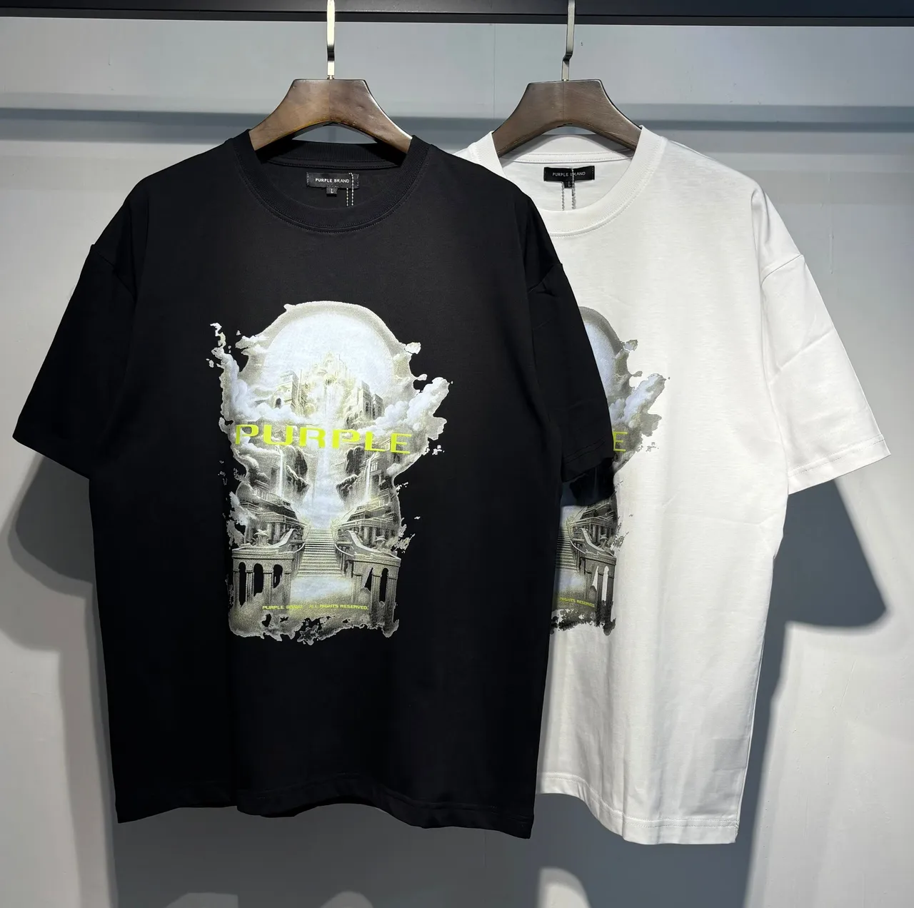 Purple Brand Graphic Print Oversized T-Shirt