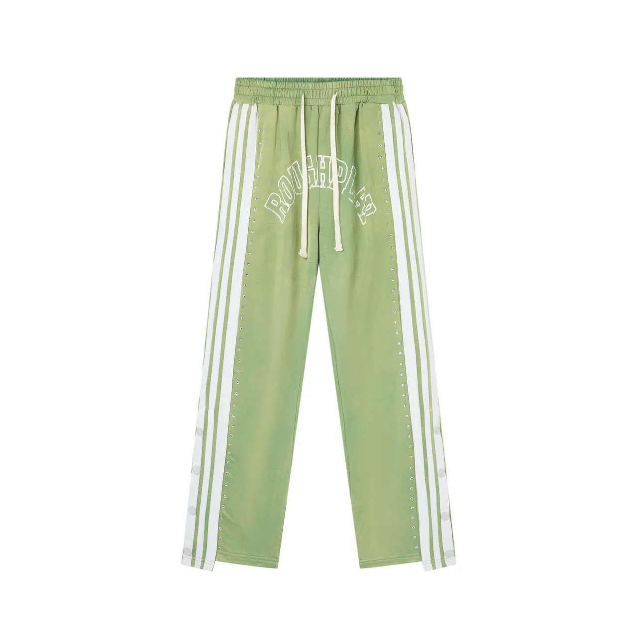 Roughplay Arch Logo Studded Stripe Sweatpants