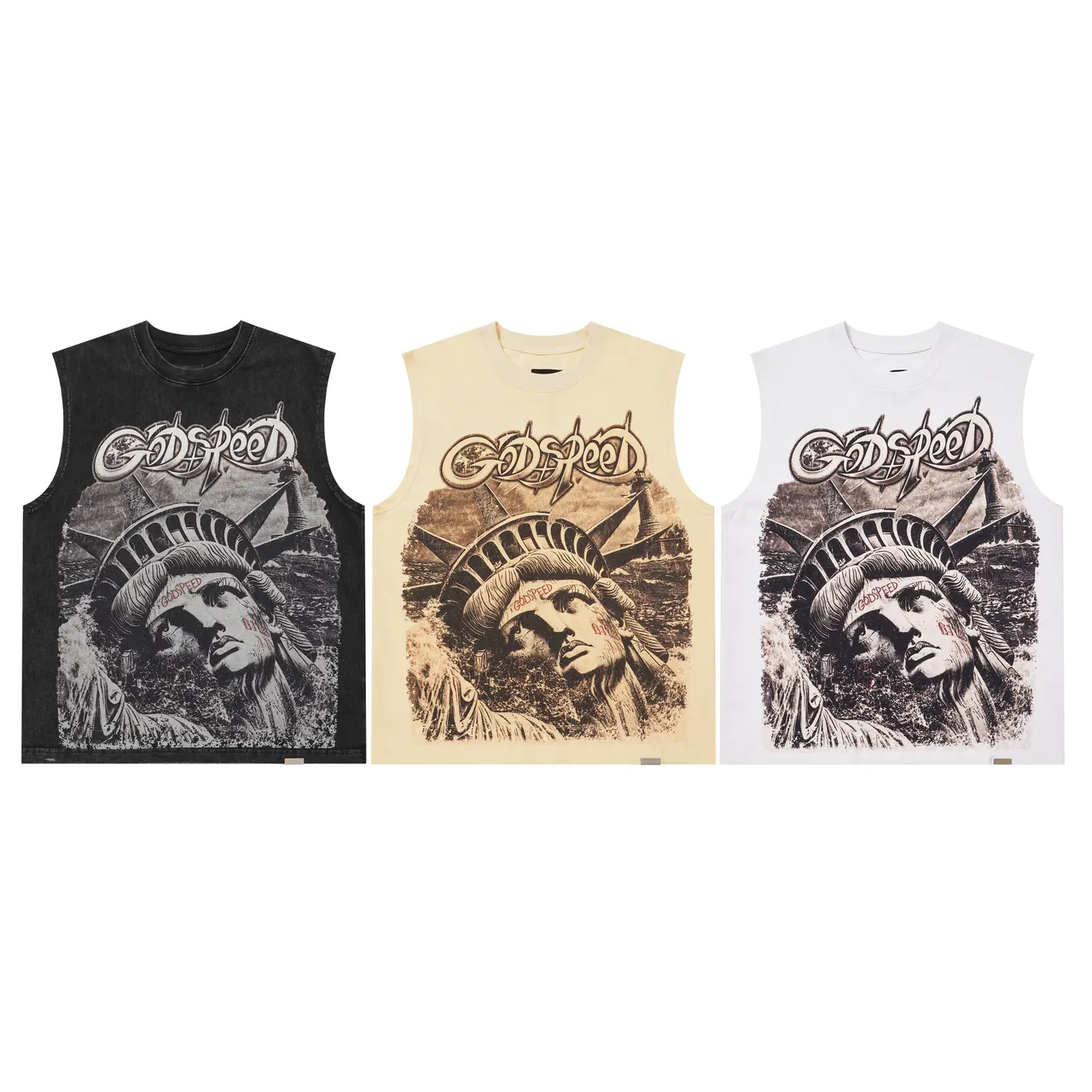 Godspeed Statue of Liberty Graphic Vest Top